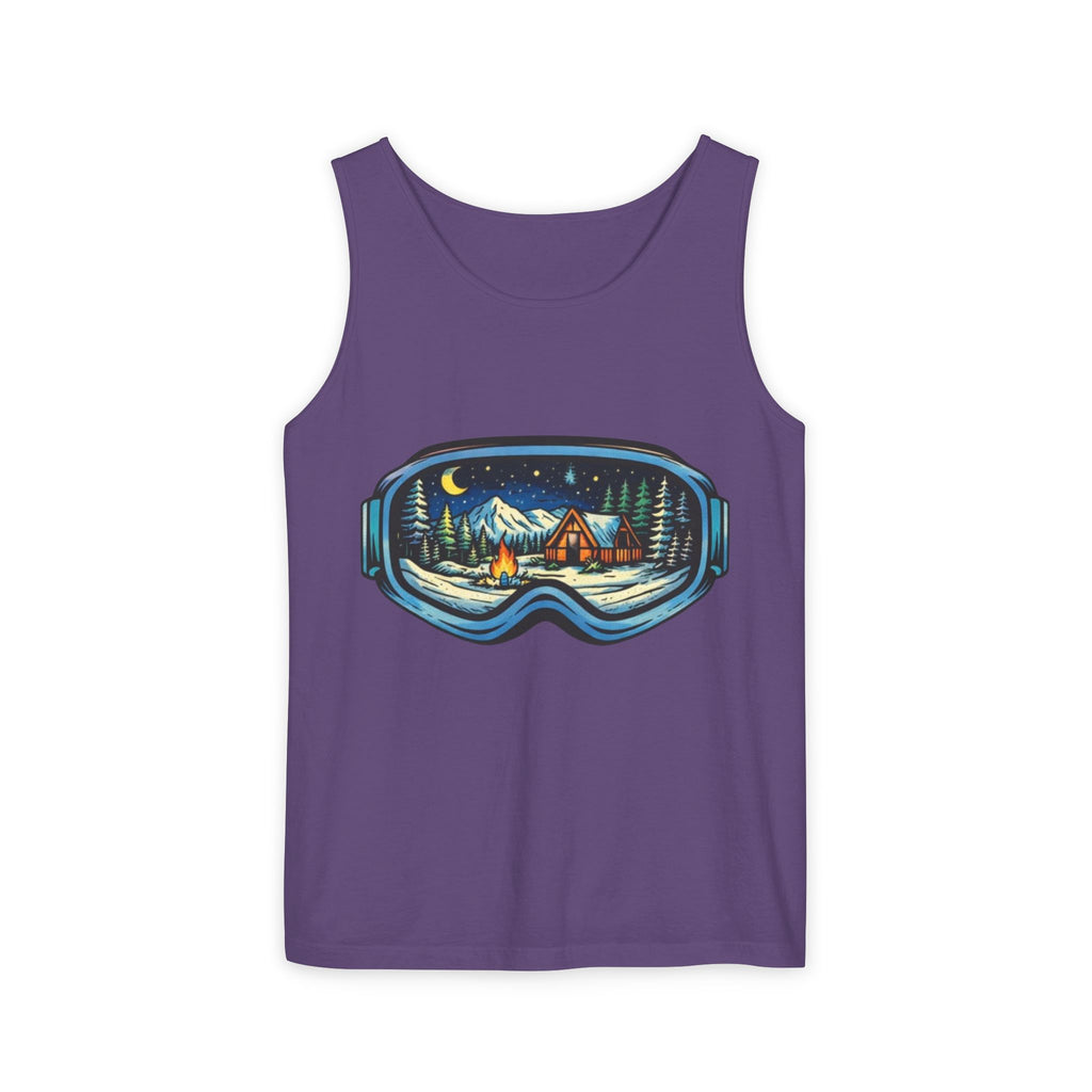 Tank Top | Ski Goggle Winter Cabin Graphic