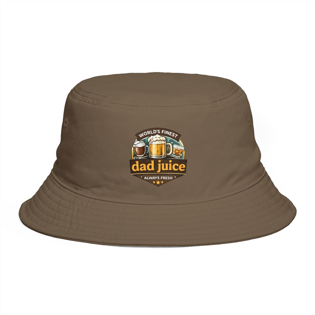 Dad Juice Bucket Hat | "Worlds Finest" Beer Graphic Casual Dad Cap