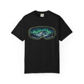 Aurora Ski Goggle T-Shirt | Mountain Night Northern Lights Graphic Tee