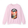 UFO Adventure Crewneck Sweatshirt | Retro Alien Abduction Mountain Graphic