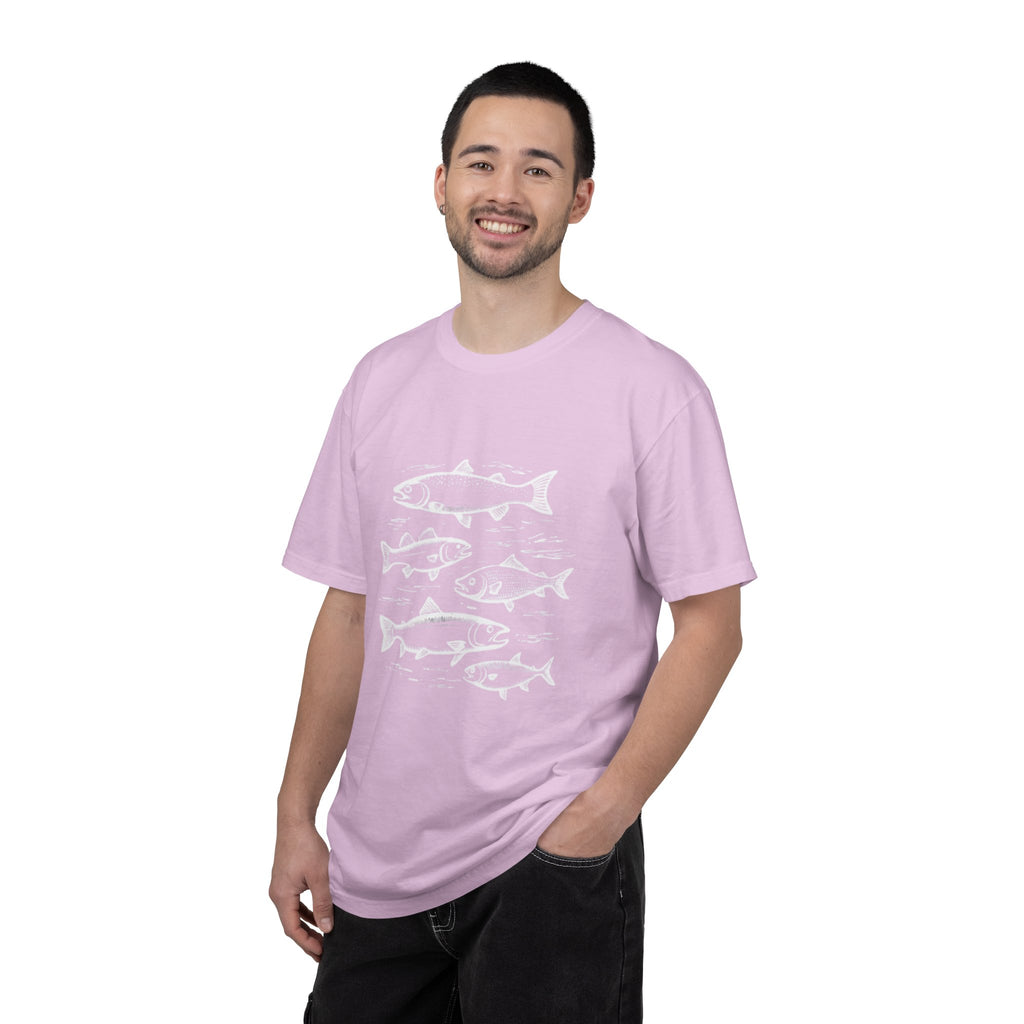 Fish Collection Garment-Dyed T-Shirt | Simple Marine Design
