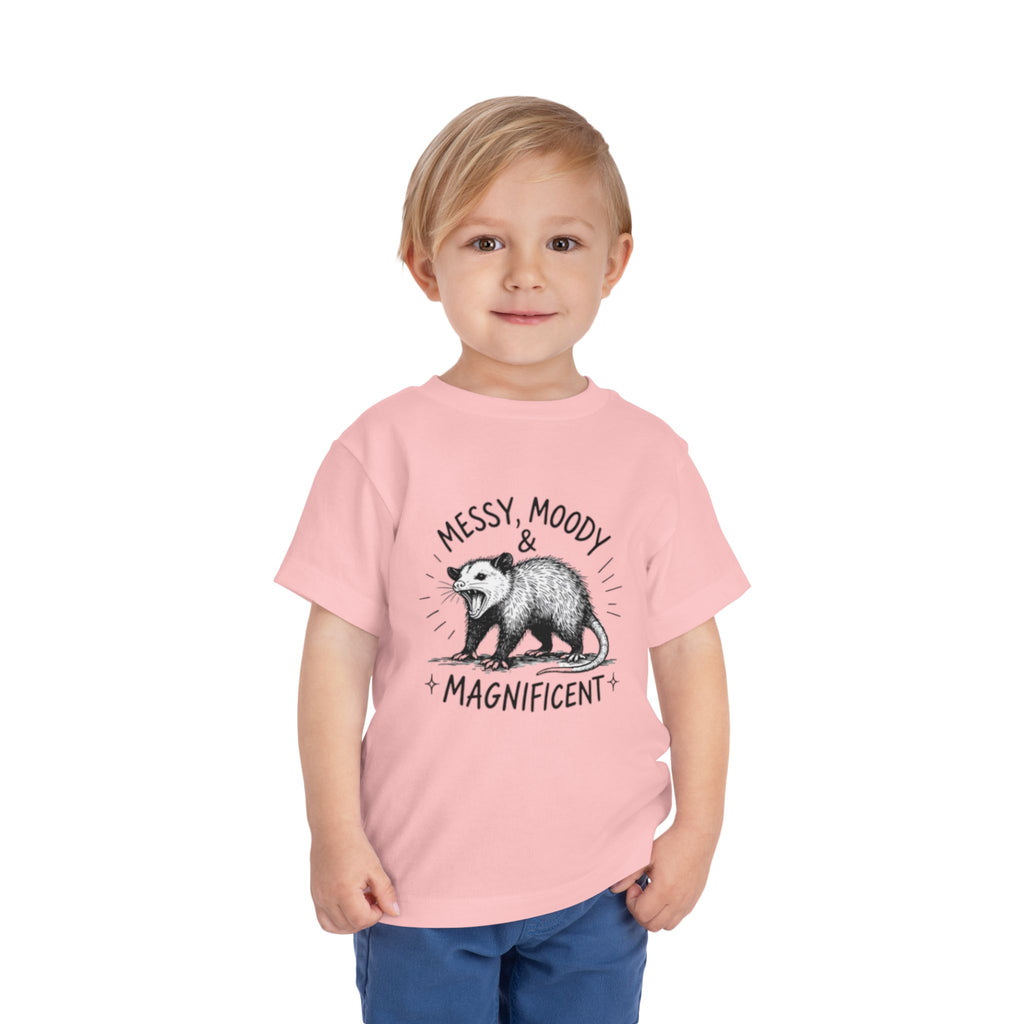 Messy, Moody & Magnificent Toddler Tee | Possum Graphic Shirt
