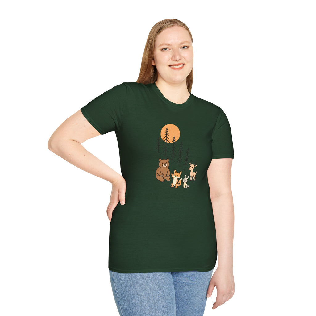 Forest Animal Friends T-Shirt | Cute Woodland Animals Graphic Tee