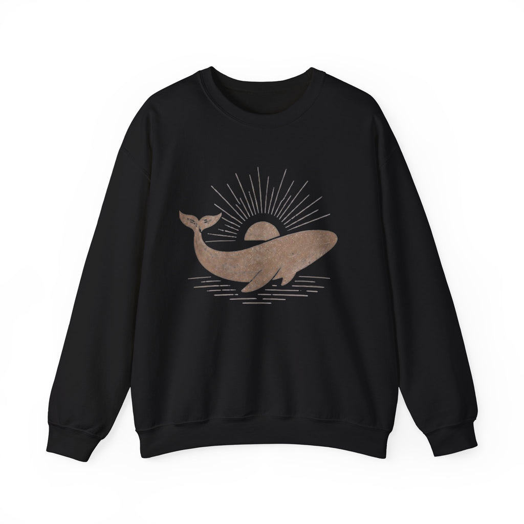 Whale Sunset Crewneck Sweatshirt