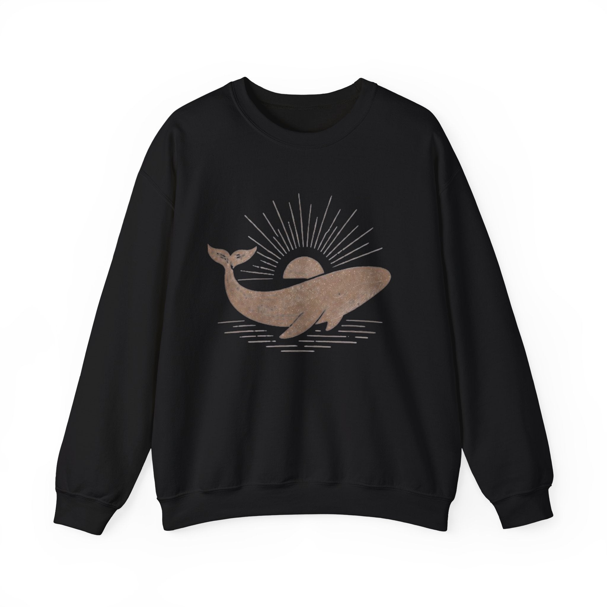 Whale Sunset Crewneck Sweatshirt