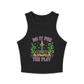Do It For The Plot Racer Tank | Booklover Literary Graphic Crop Top