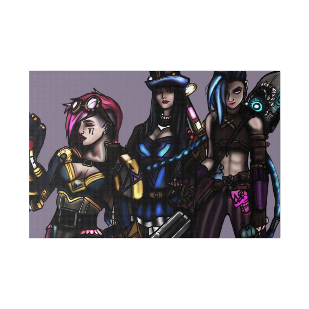 League of Legends Arcane Artwork Stretched Canvas