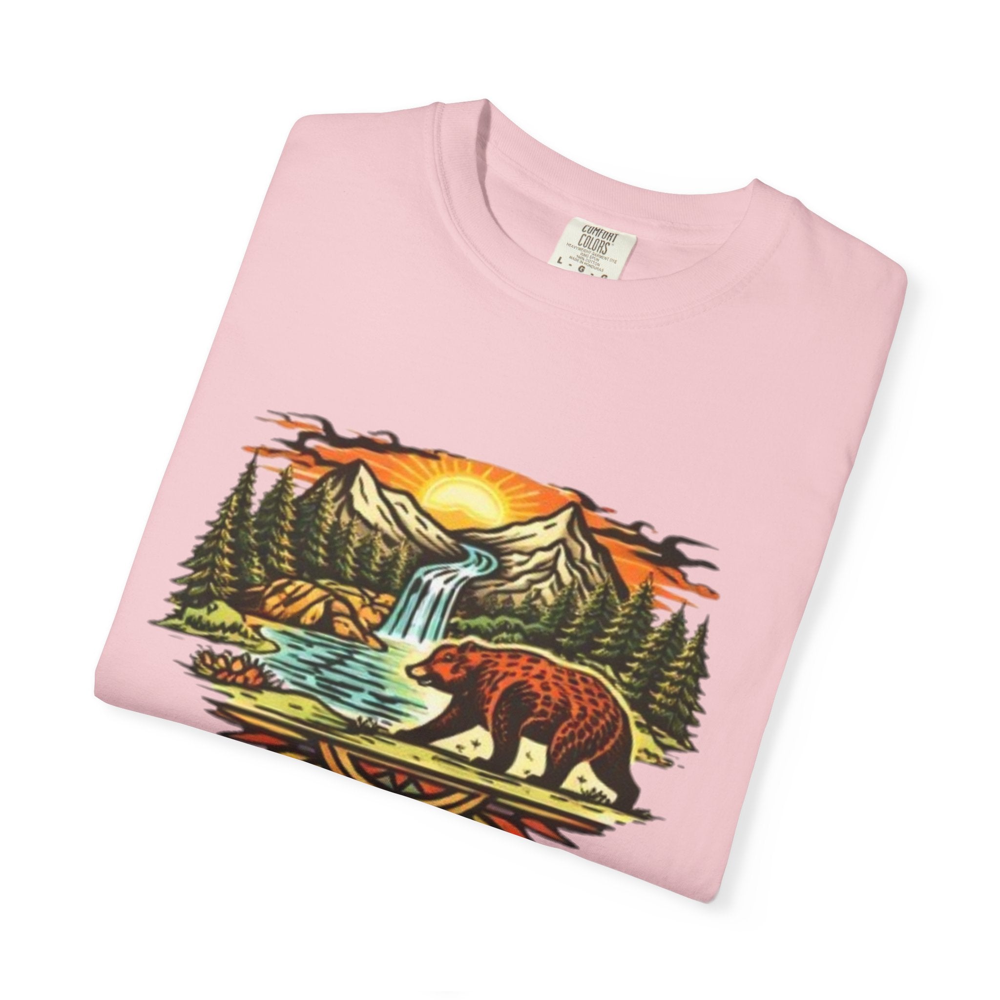 Bear Mountain Sunset T-Shirt | Scenic Wilderness Graphic Tee