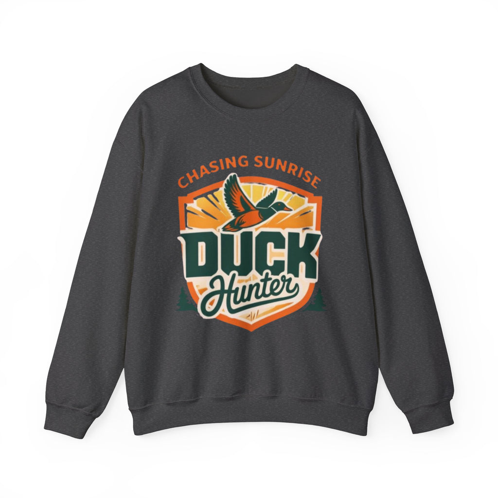 Duck Hunter Crewneck Sweatshirt | Chasing Sunrise Hunting Graphic