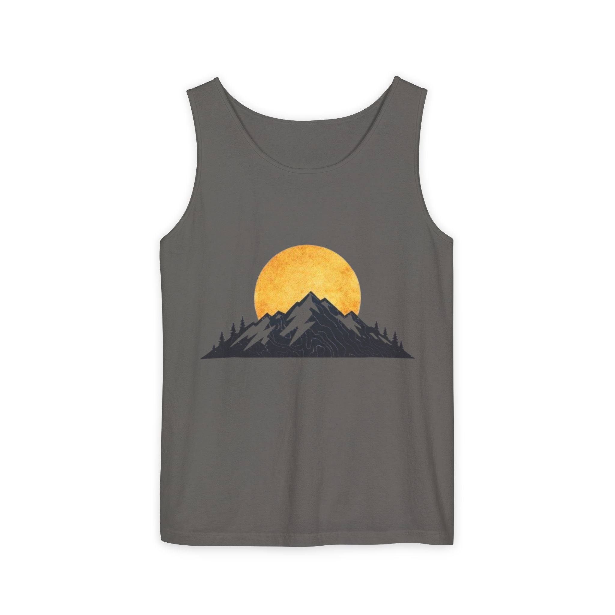 Moon & Mountain Tank | Mountain Landscape Graphic Tank Top