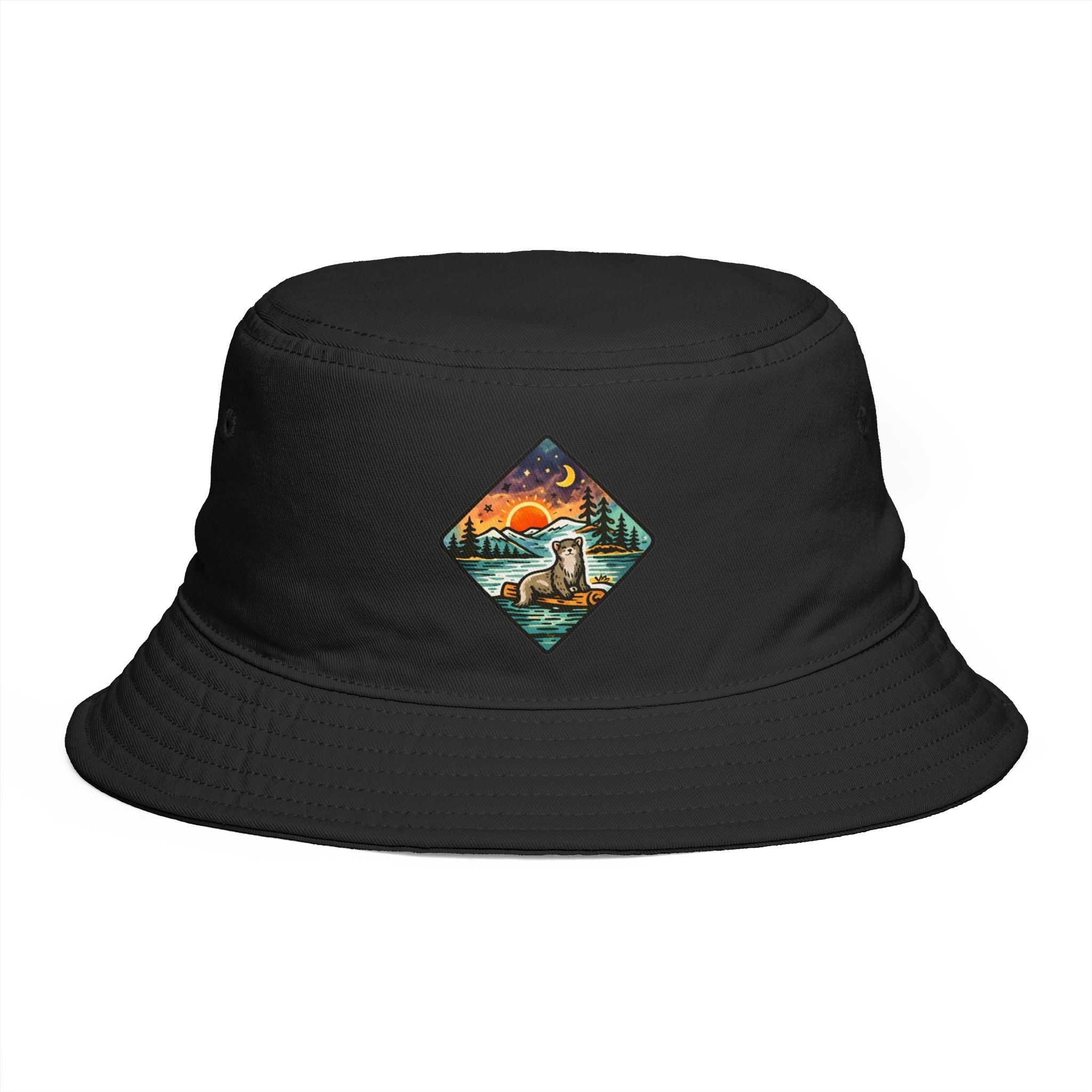 Galaxy Otter Bucket Hat | Space Otter Print Bucket Hat