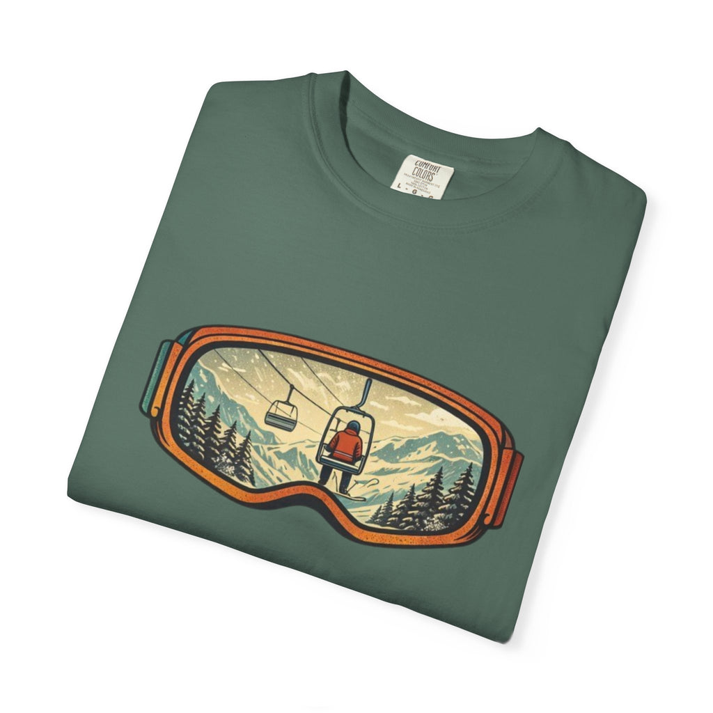 Retro Ski Lift Mountain T-Shirt | Snowboard Goggles Scene