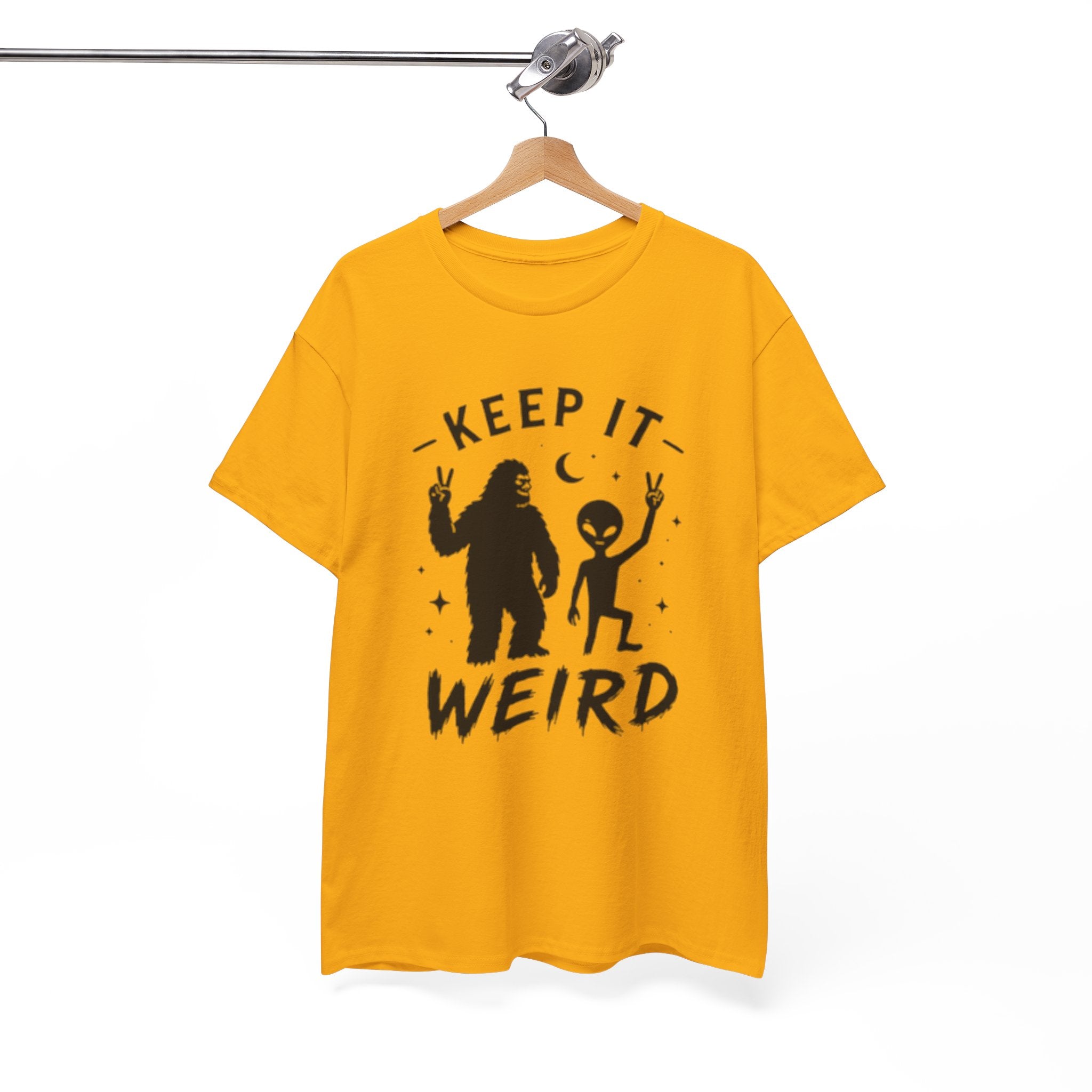 Keep It Weird Tee | Bigfoot & Alien Graphic T-Shirt