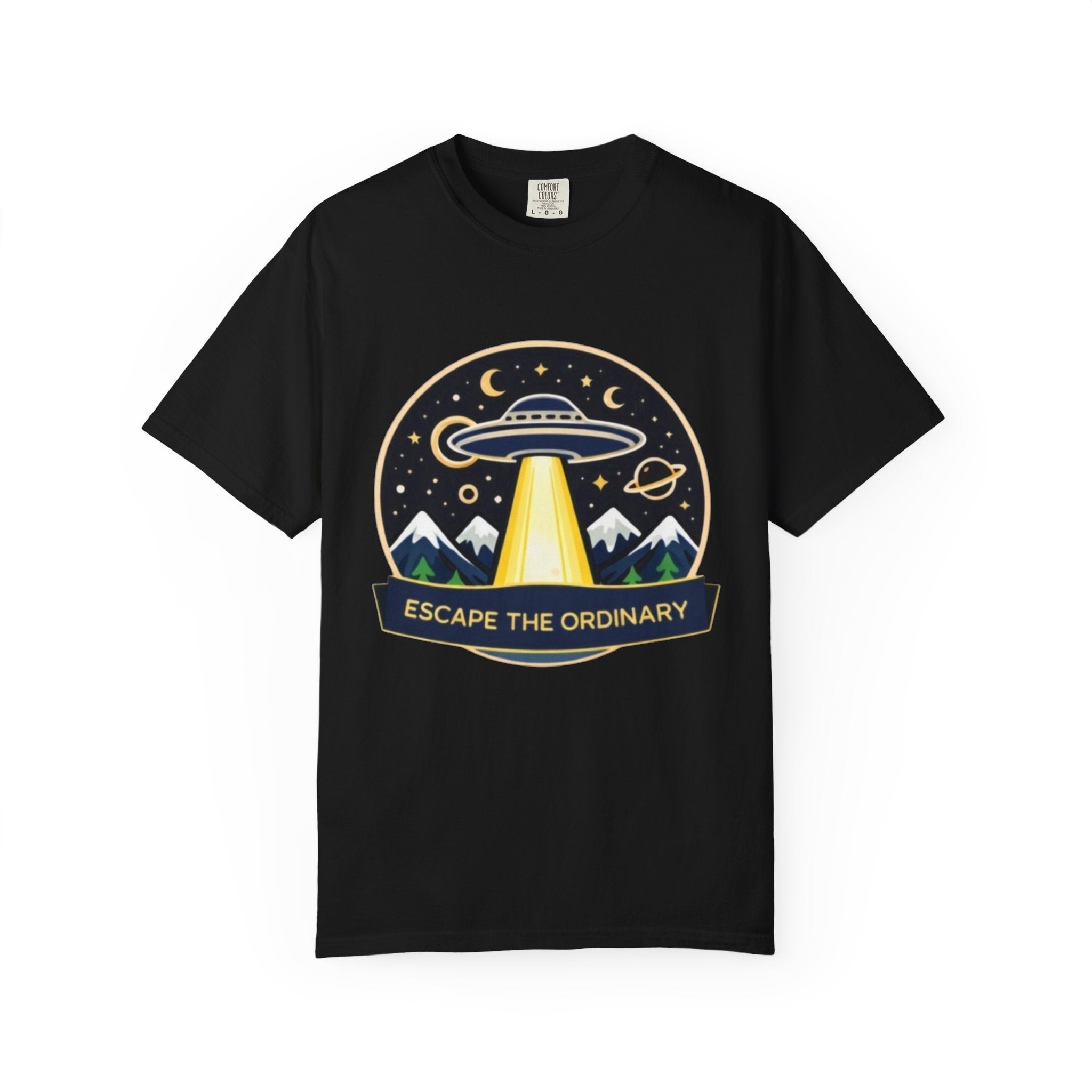 T-Shirt | "Escape the Ordinary" UFO Adventure Graphic Tee