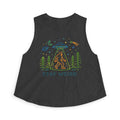 Stay Weird Alien Crop Top | Women's UFO Bigfoot Graphic Tank