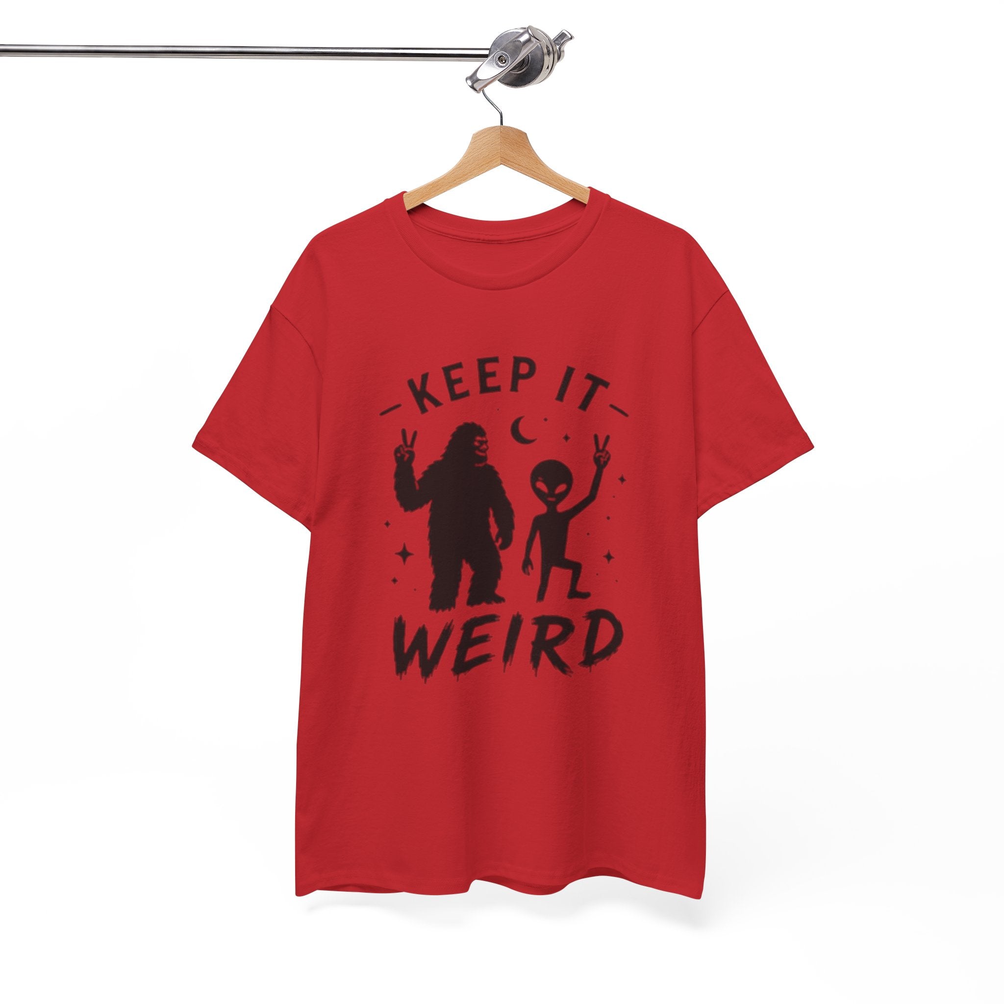 Keep It Weird Tee | Bigfoot & Alien Graphic T-Shirt