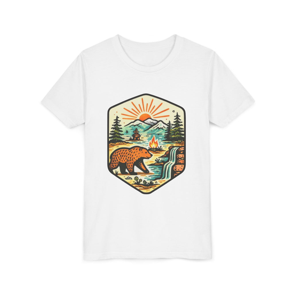Youth Tee | Bear Camping Adventure Graphic Shirt
