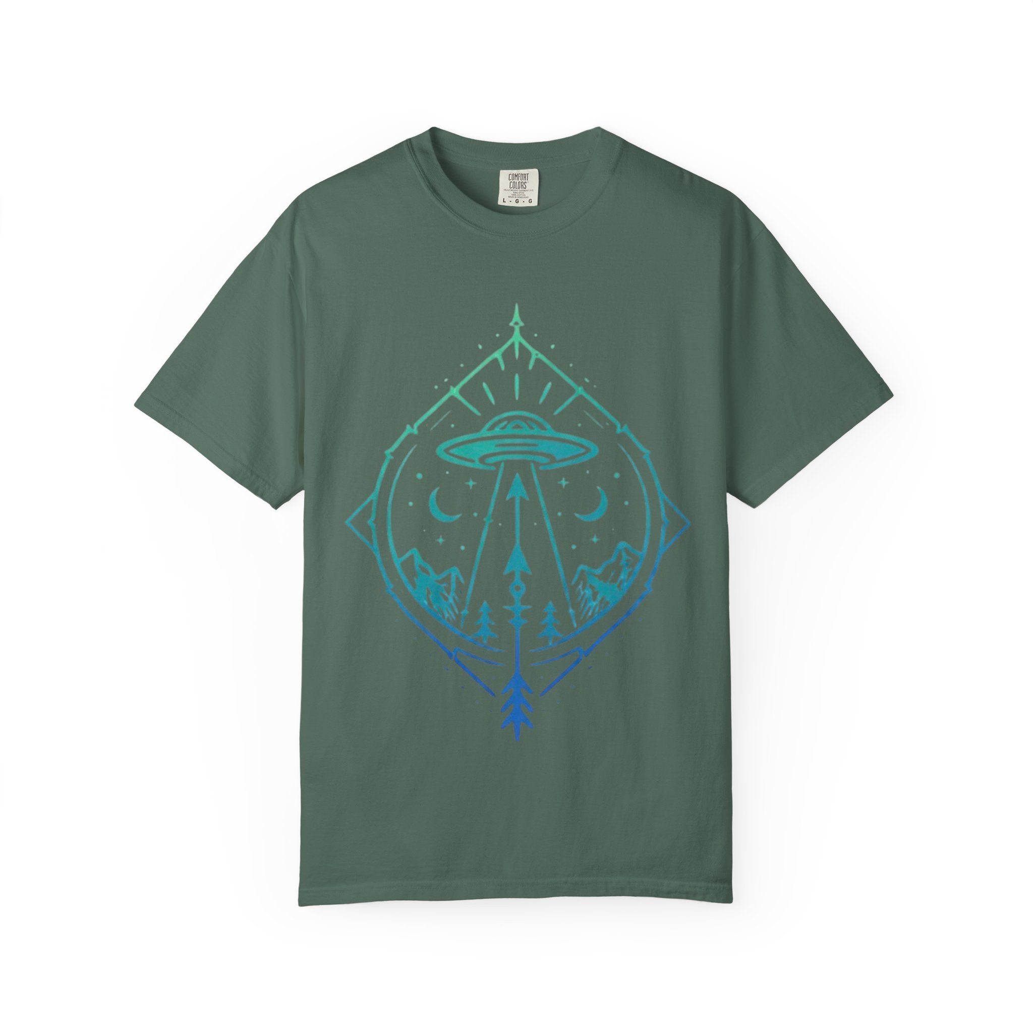 UFO Adventure T-Shirt | Alien Abduction Mountain Graphic