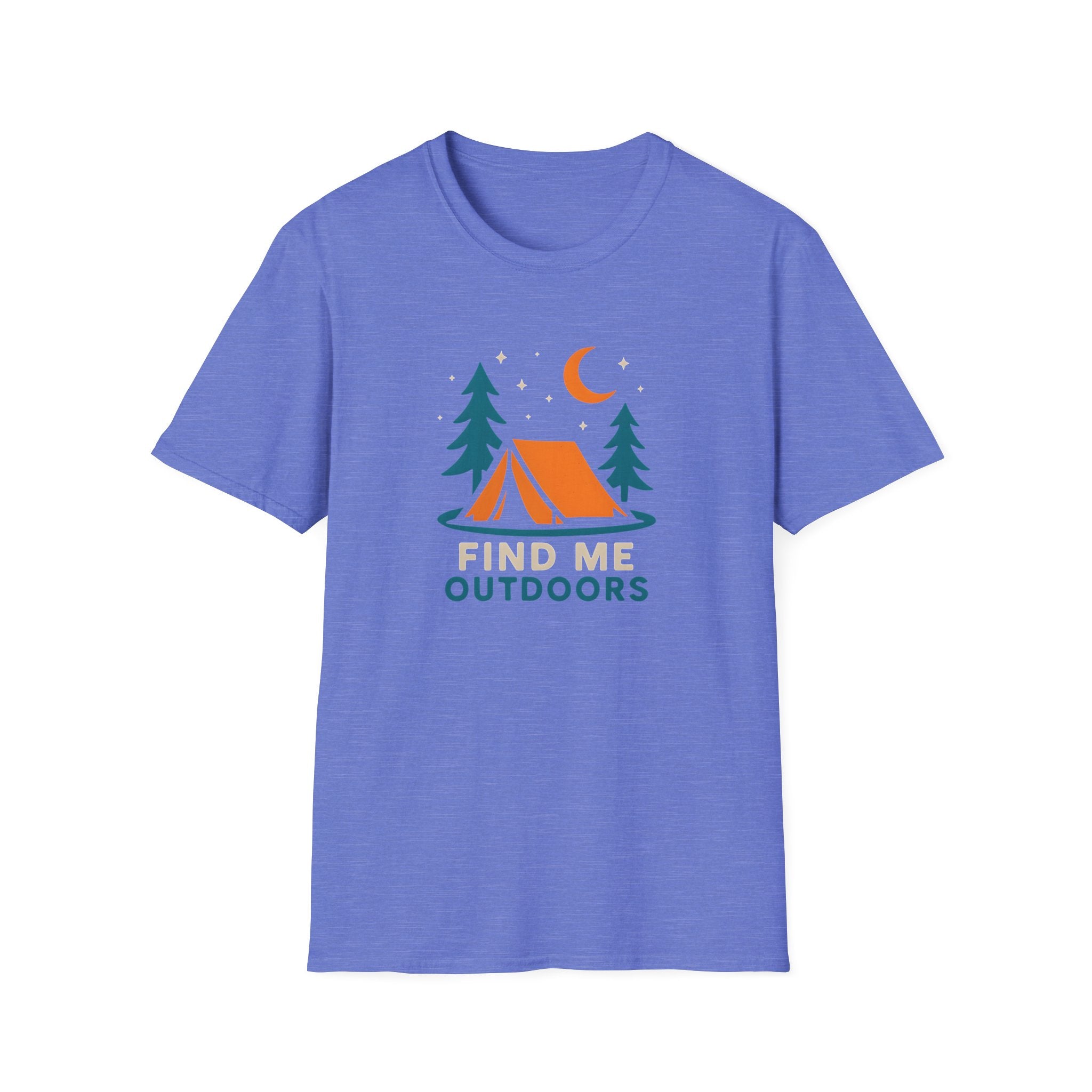 Night Camping Scene T-Shirt | Mountain Campfire Graphic Tee