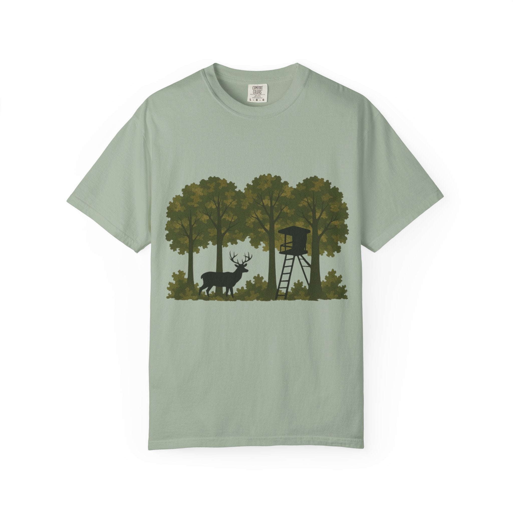 Deer Stand Forest T-Shirt | Hunting Silhouette Tee