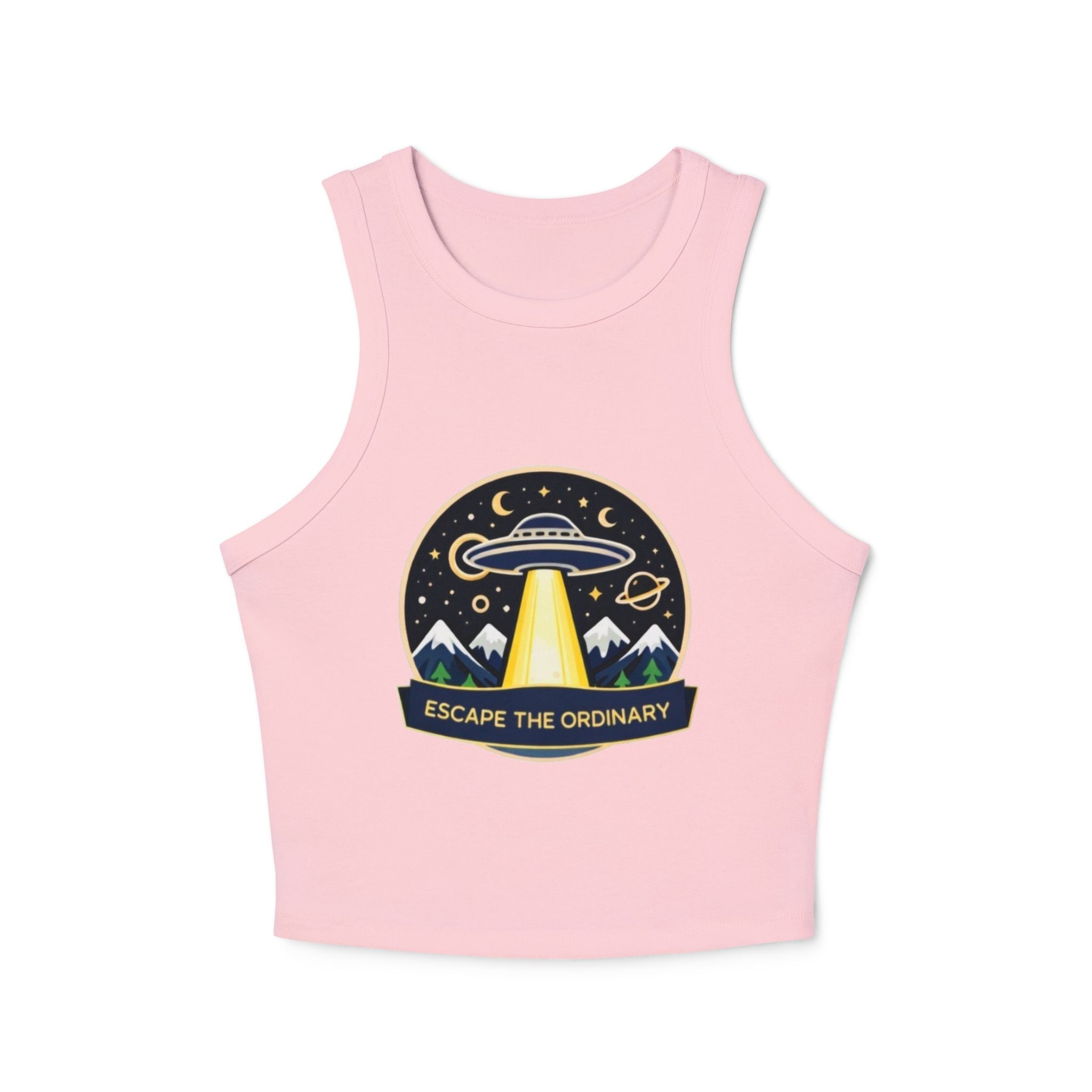 Escape the Ordinary UFO Tank Top | Womens Micro Rib Racer Tank