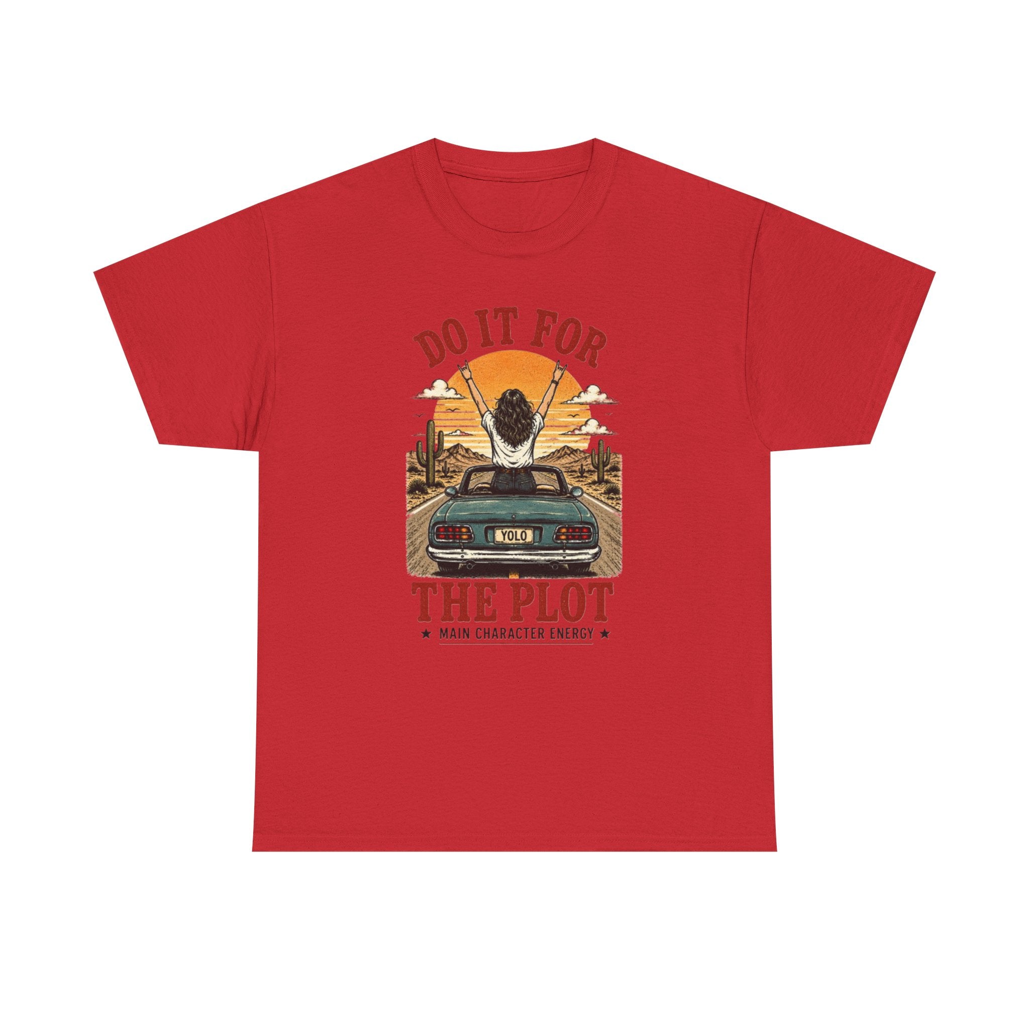 Do It For The Plot Tee | Retro Main Character Energy Graphic T-Shirt