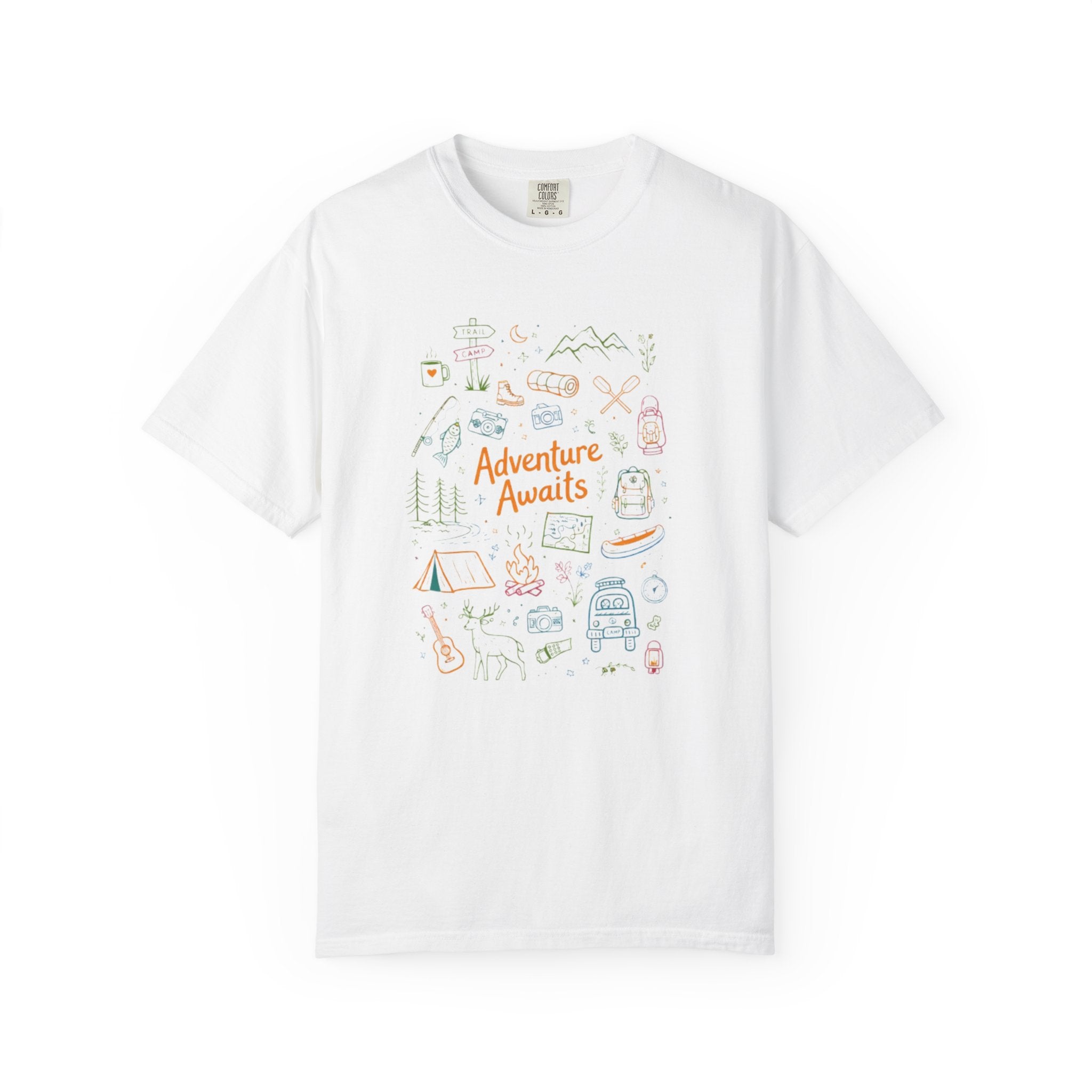 Adventure Awaits Camping T-Shirt | Outdoor Catalog Tee
