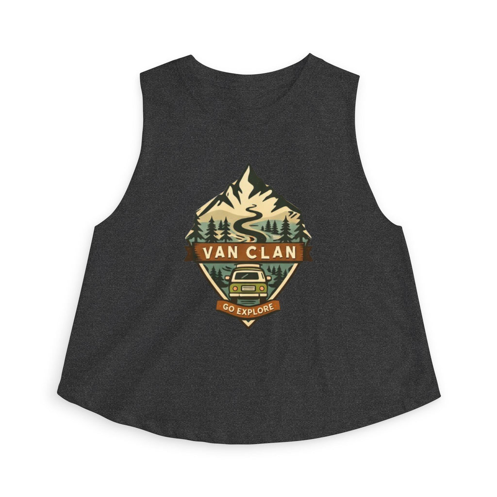 Van Clan "Go Explore" Crop Top | Women's Adventure Graphic Tank