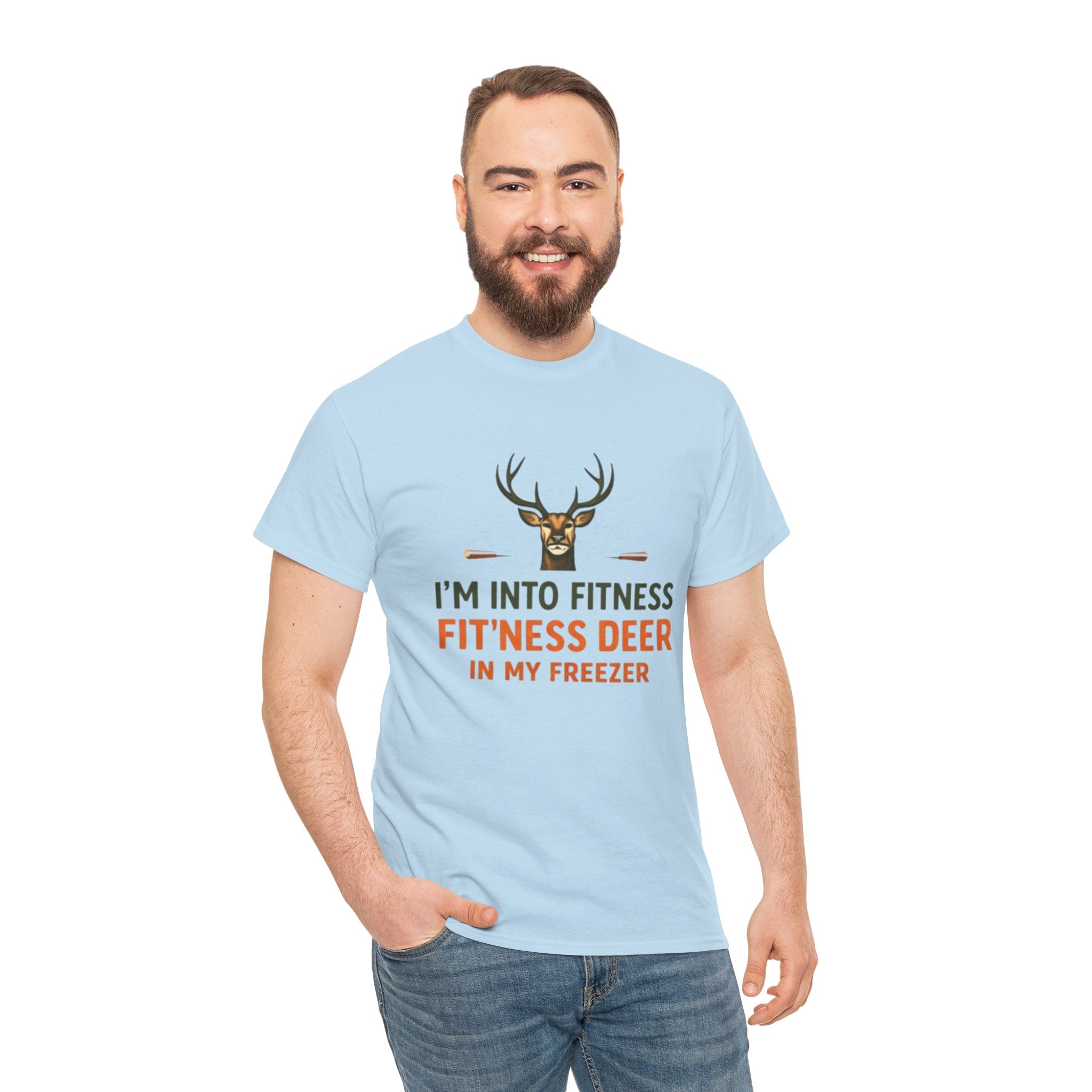 Funny Hunting T-Shirt | "Im Into Fitness, Fitness Deer in My Freezer"