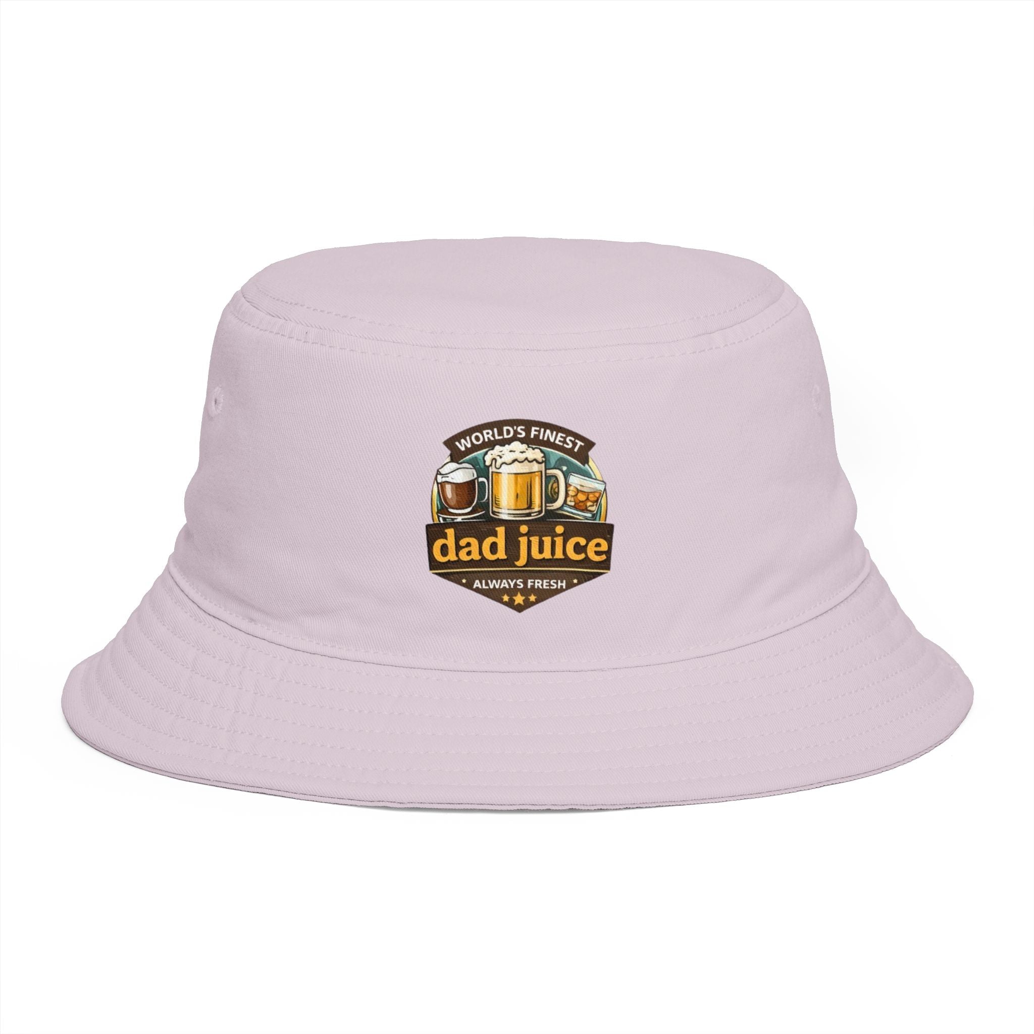 Dad Juice Bucket Hat | "Worlds Finest" Beer Graphic Casual Dad Cap