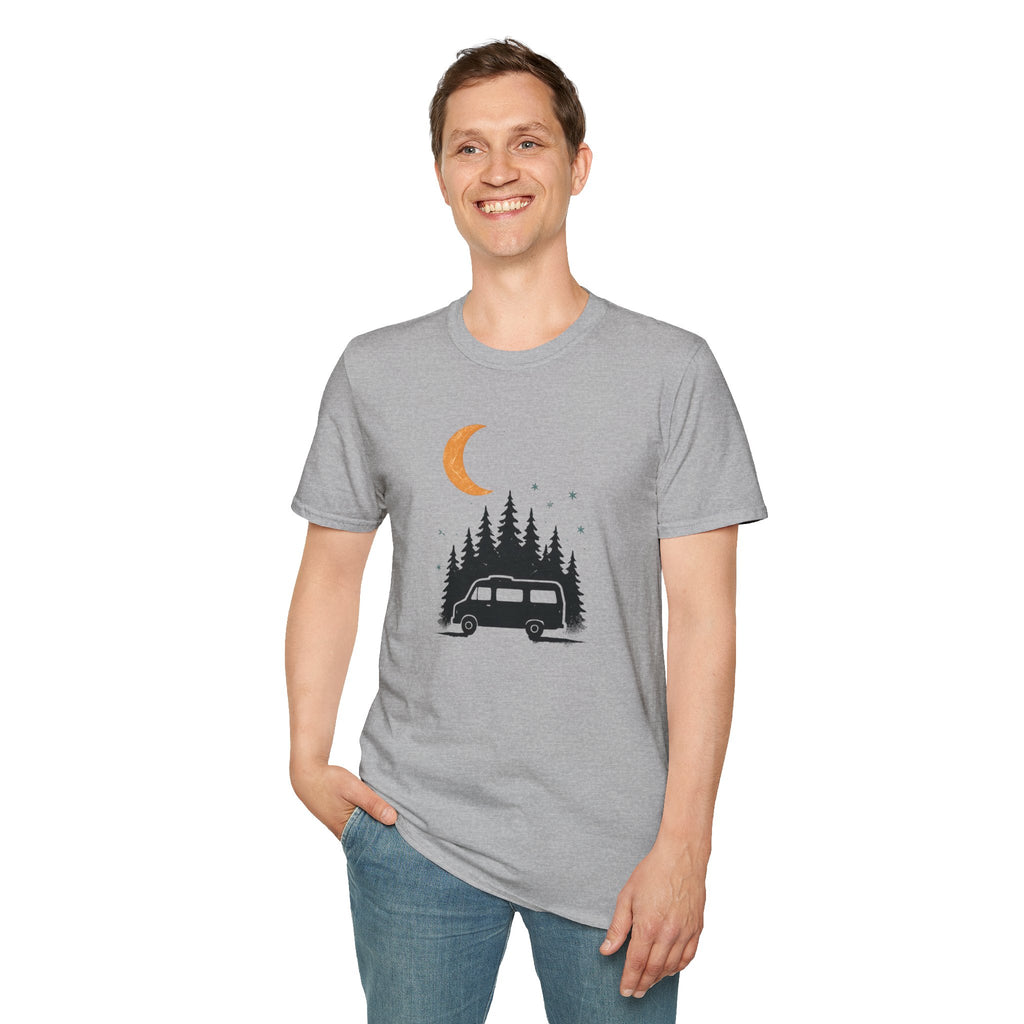 Moonlit Forest Camper T-Shirt | Moonlit Forest Camping Tee