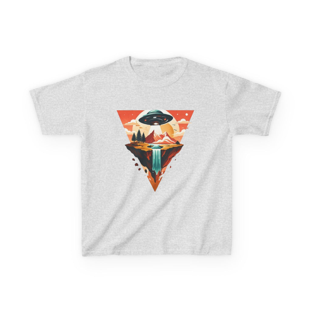 Kids Tee | UFO Mountain Waterfall Adventure Graphic