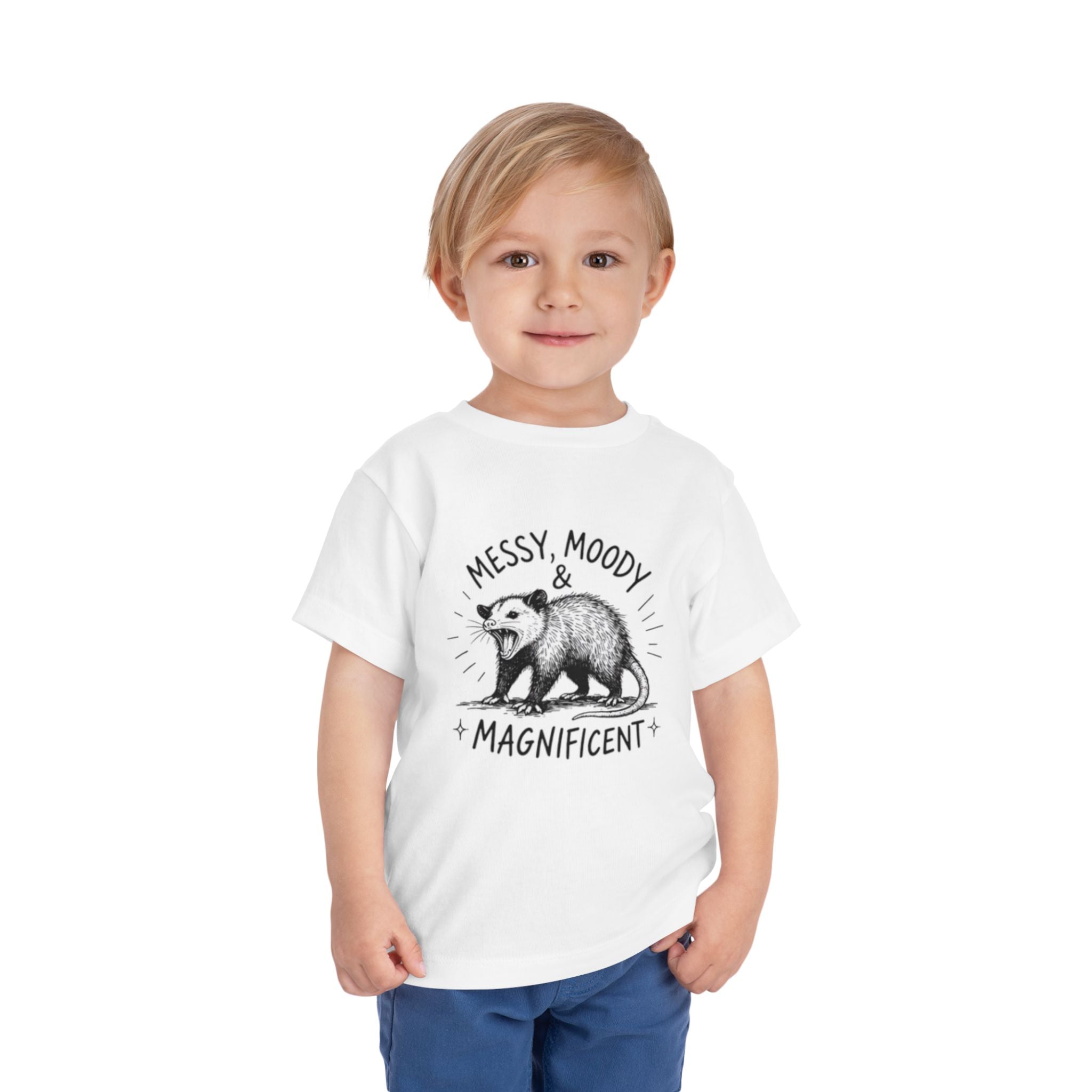 Messy, Moody & Magnificent Toddler Tee | Possum Graphic Shirt