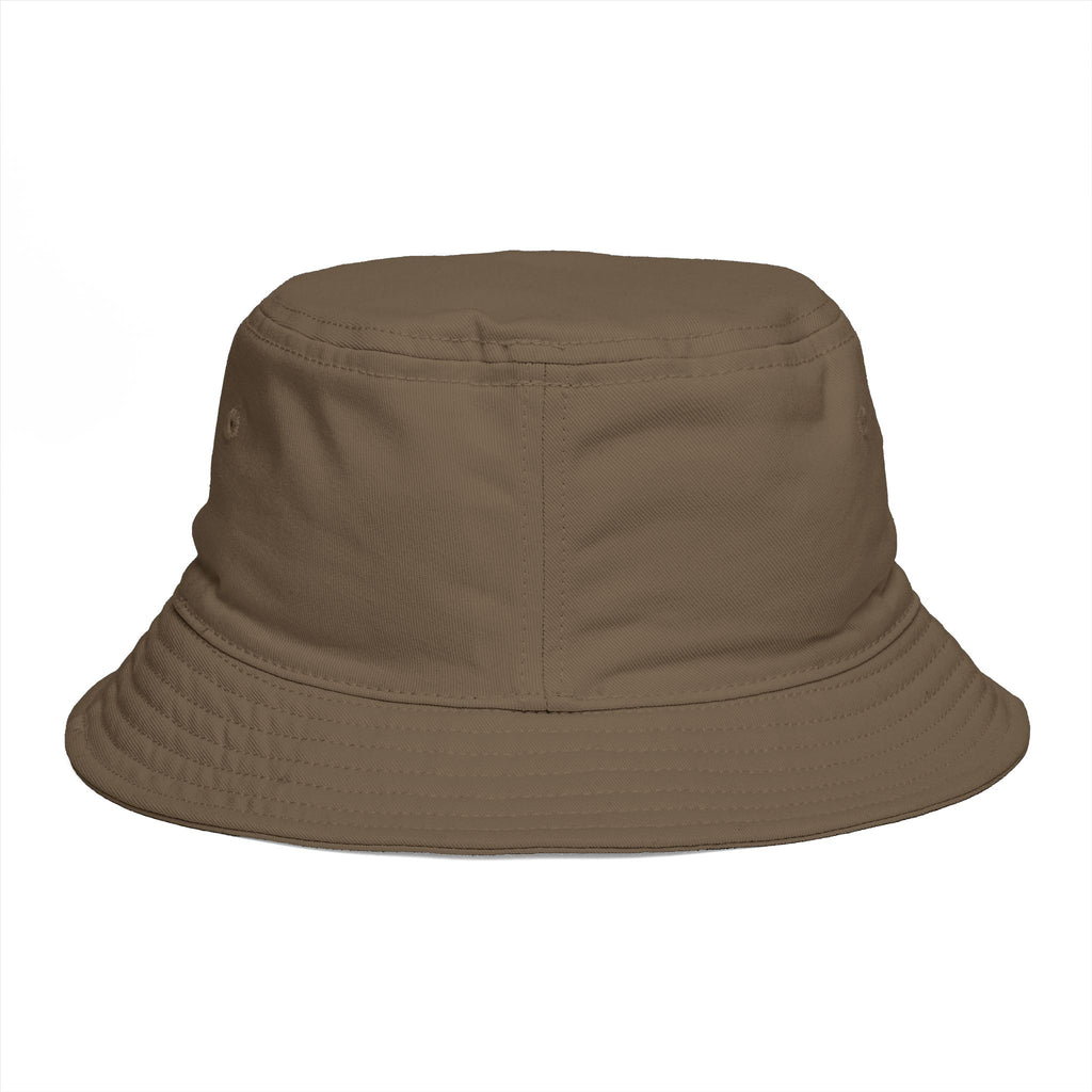 Mountain Sunset Bucket Hat | Retro Outdoor Hiking Patch
