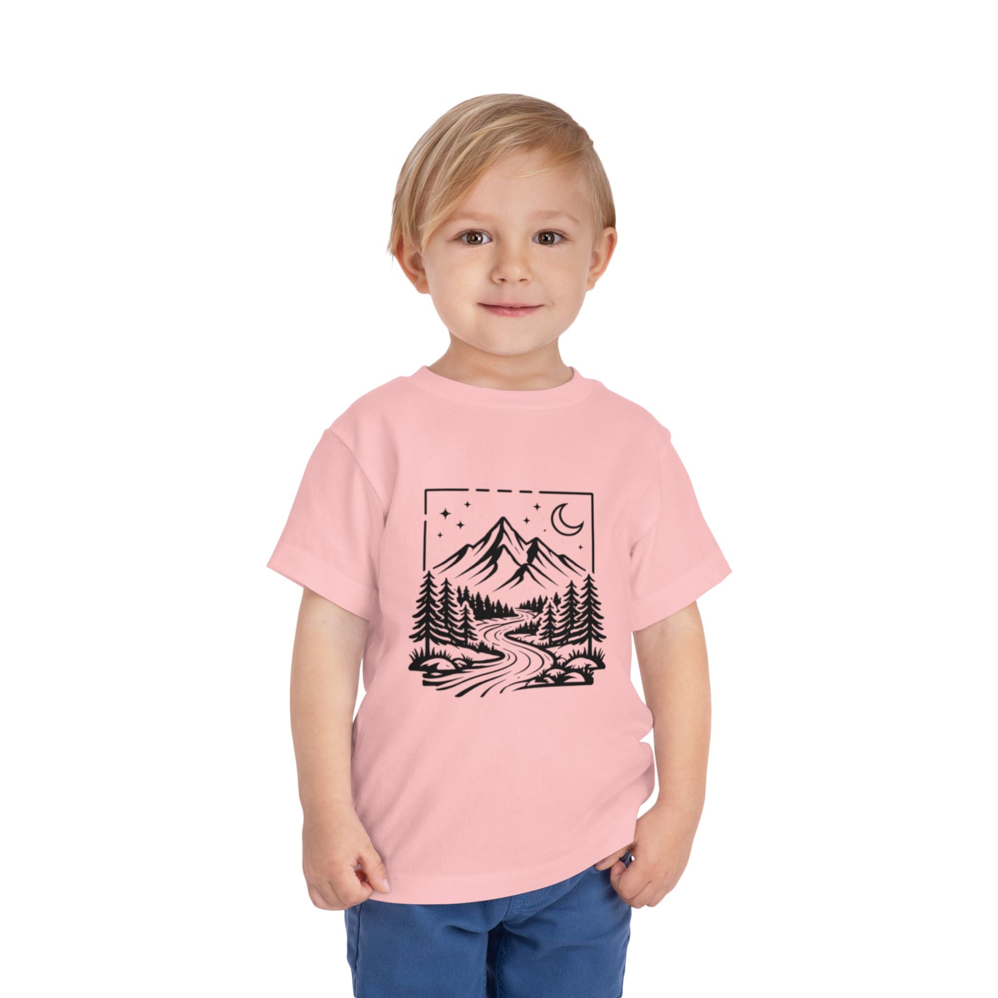 Toddler Tee | Moonlit Mountain Adventure Graphic