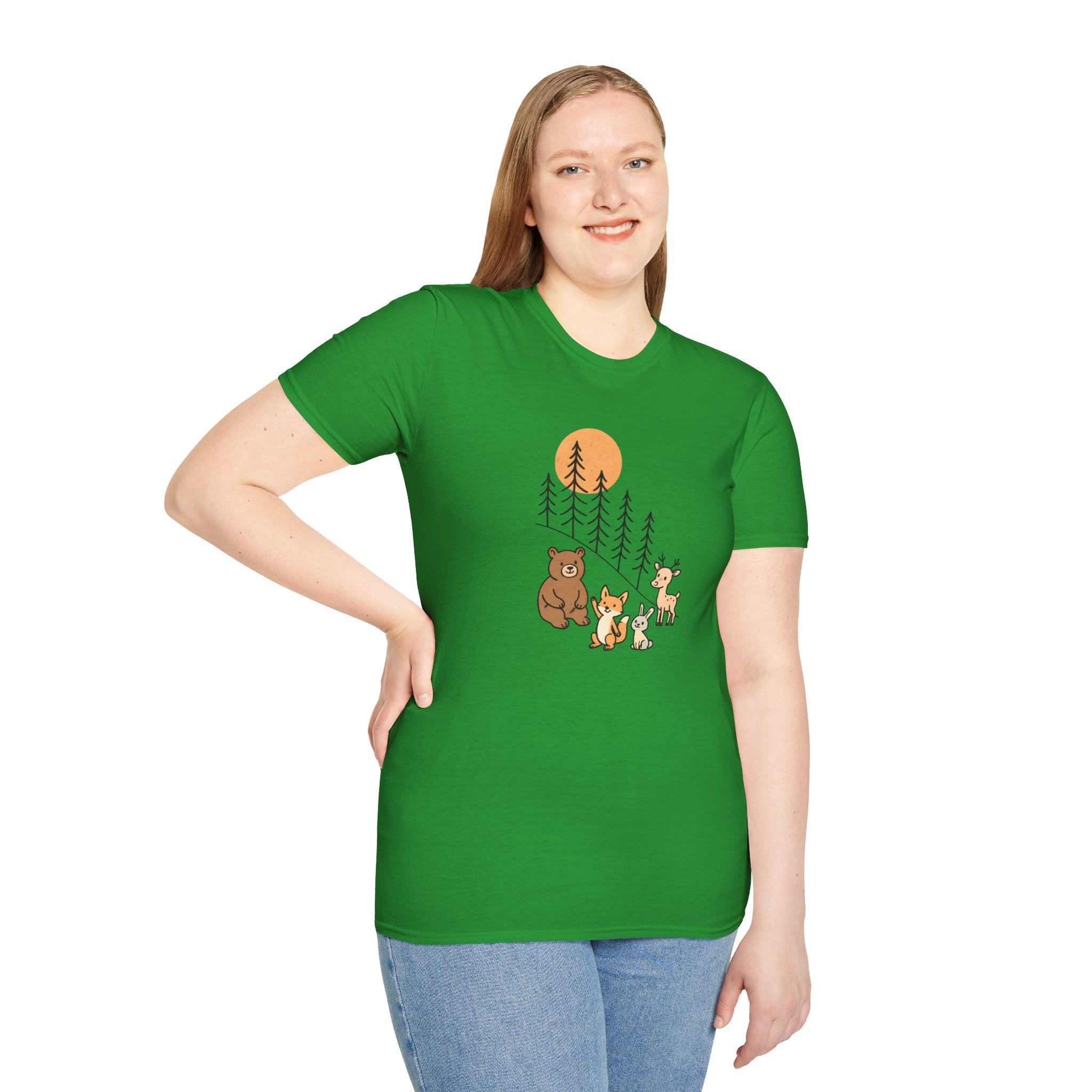 Forest Animal Friends T-Shirt | Cute Woodland Animals Graphic Tee