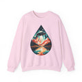 UFO Mountain Crewneck Sweatshirt | Retro Alien Landscape Graphic