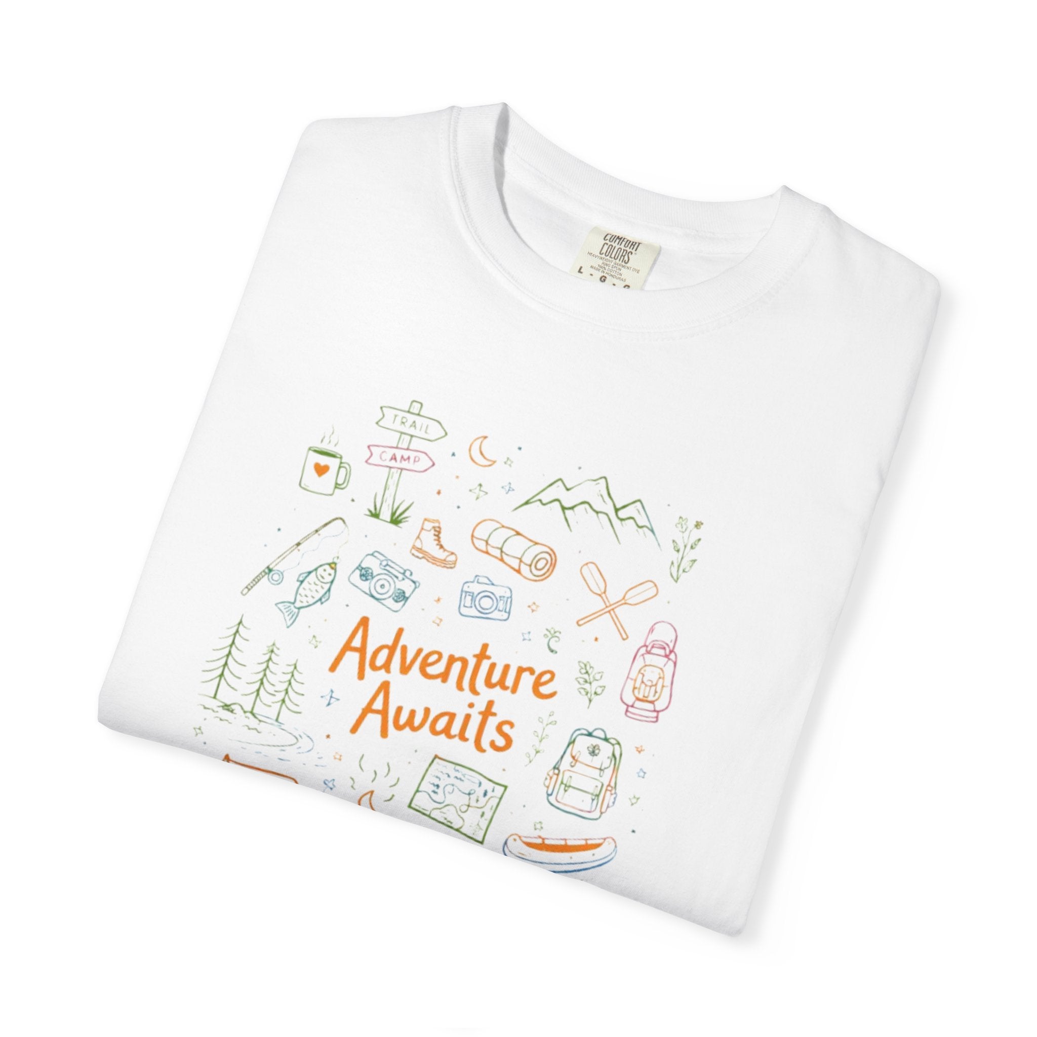 Adventure Awaits Camping T-Shirt | Outdoor Catalog Tee