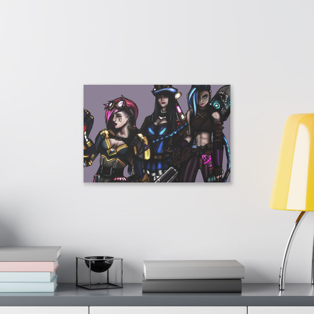 League of Legends Arcane Artwork Stretched Canvas