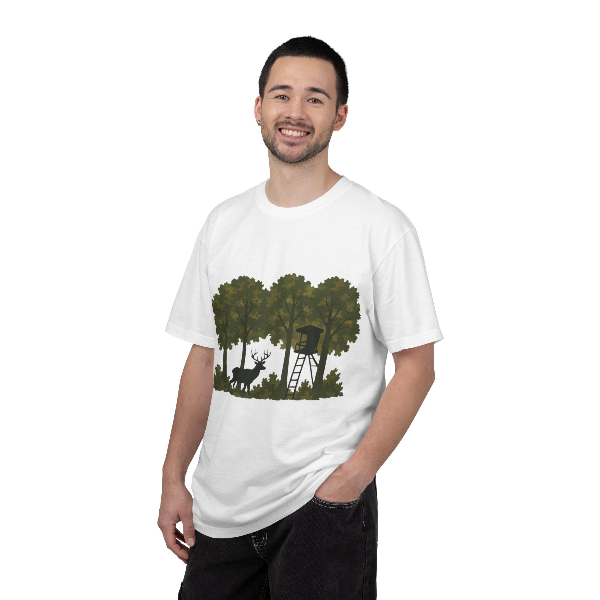 Deer Stand Forest T-Shirt | Hunting Silhouette Tee