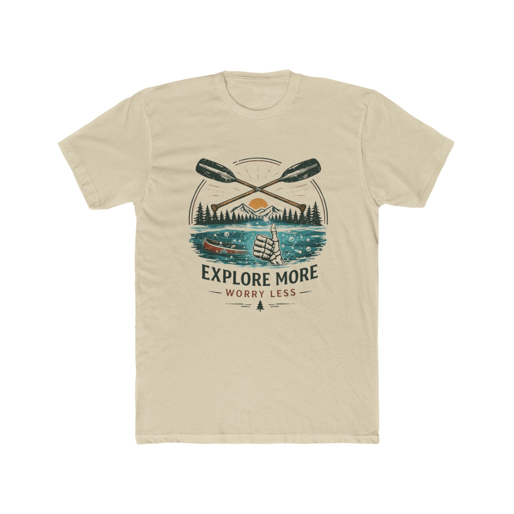 Explore More Worry Less T-Shirt | Outdoor Adventure Graphic Tee