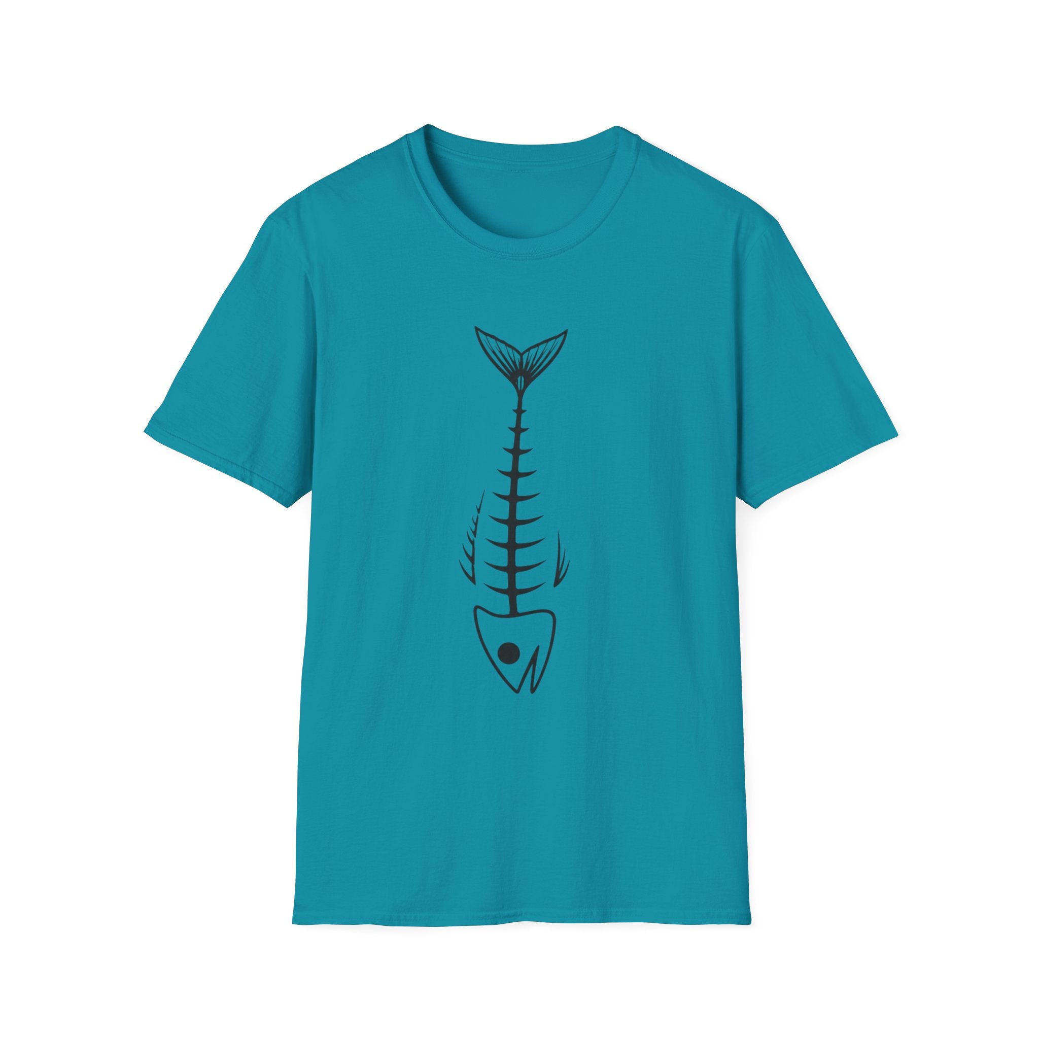 Fish Skeleton Graphic T-Shirt | Minimal Fish Tee