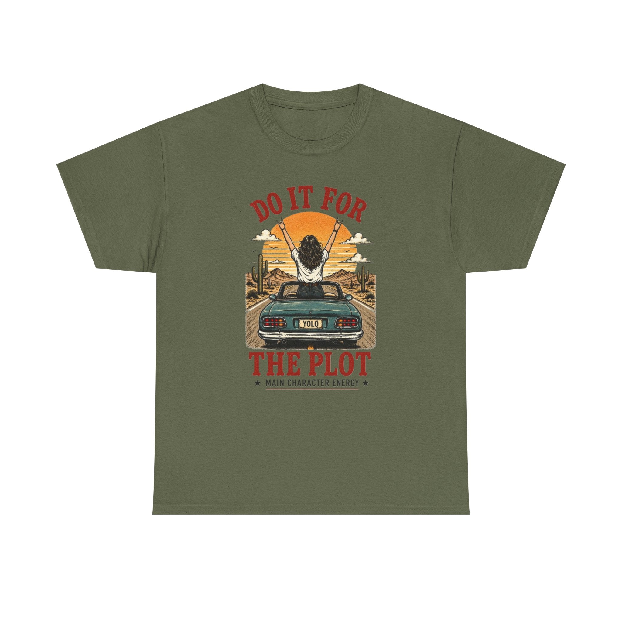 Do It For The Plot Tee | Retro Main Character Energy Graphic T-Shirt