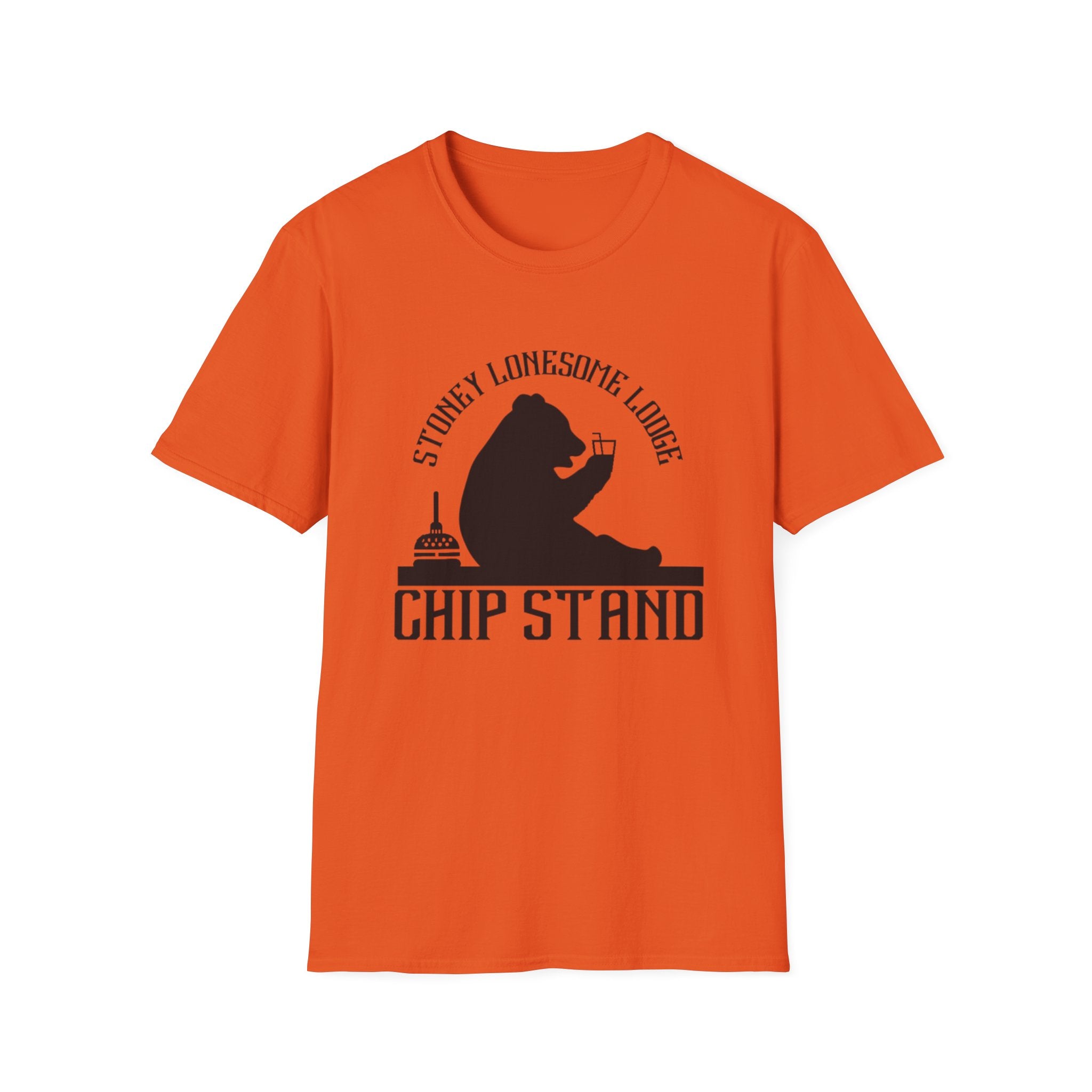 Chip Stand T-Shirt | Stoney Lonesome Lodge Bear Graphic Tee