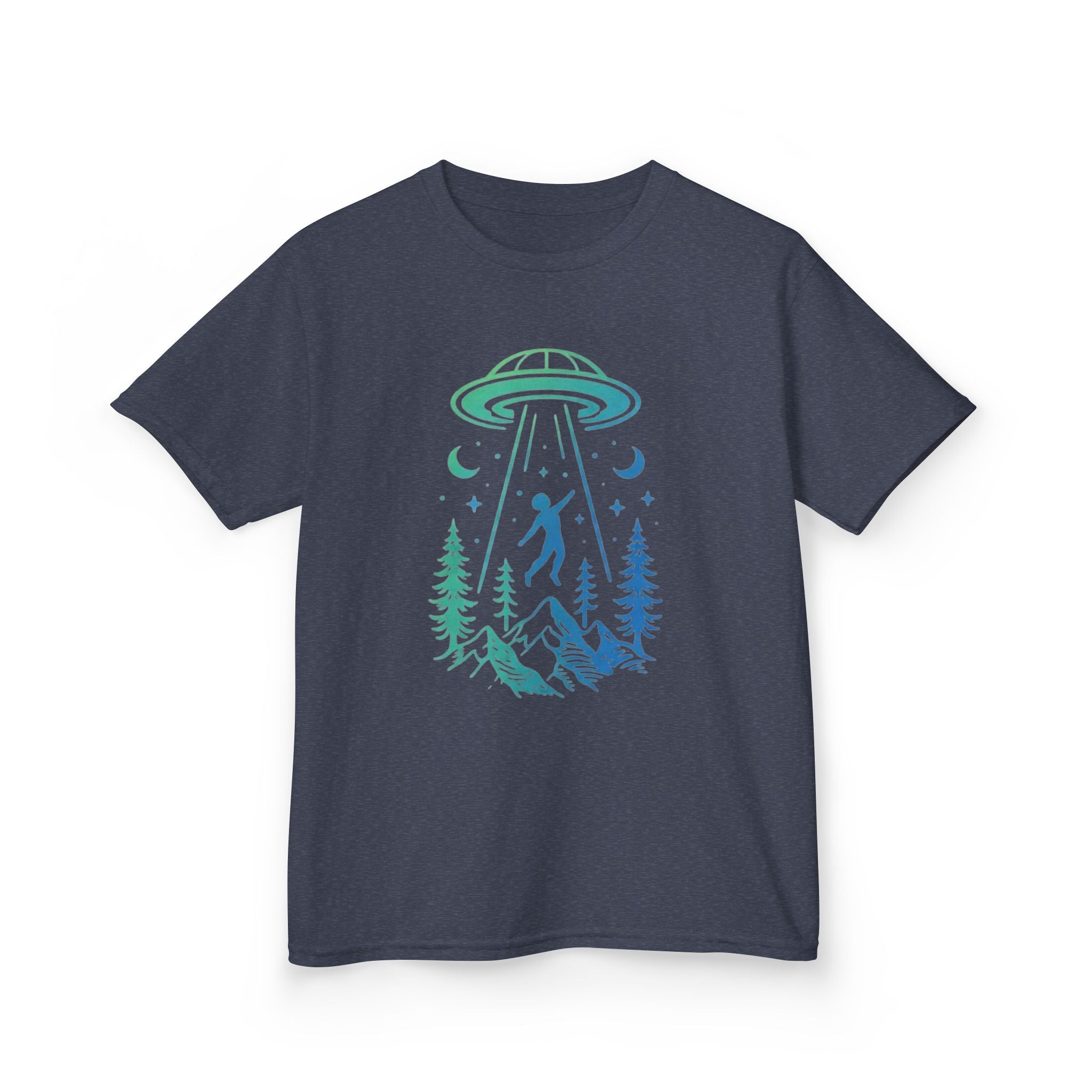 Kids UFO Abduction Tee | Space Adventure Mountain Shirt