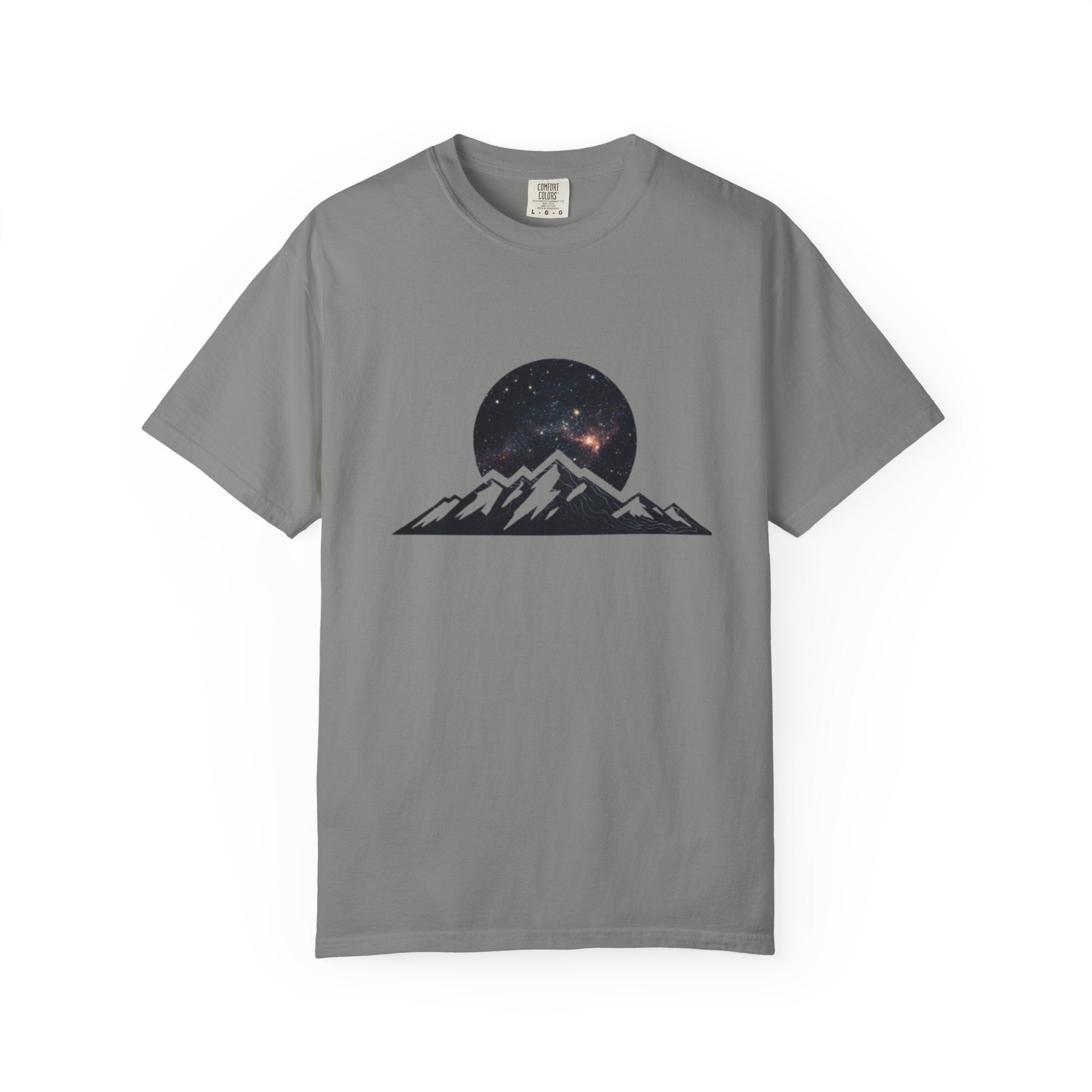 Galaxy Mountainscape T-Shirt Cosmic Mountain Landscape Tee