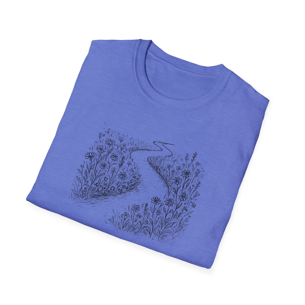 Winding Path Through Grass T-Shirt | Scenic Nature Trail Tee