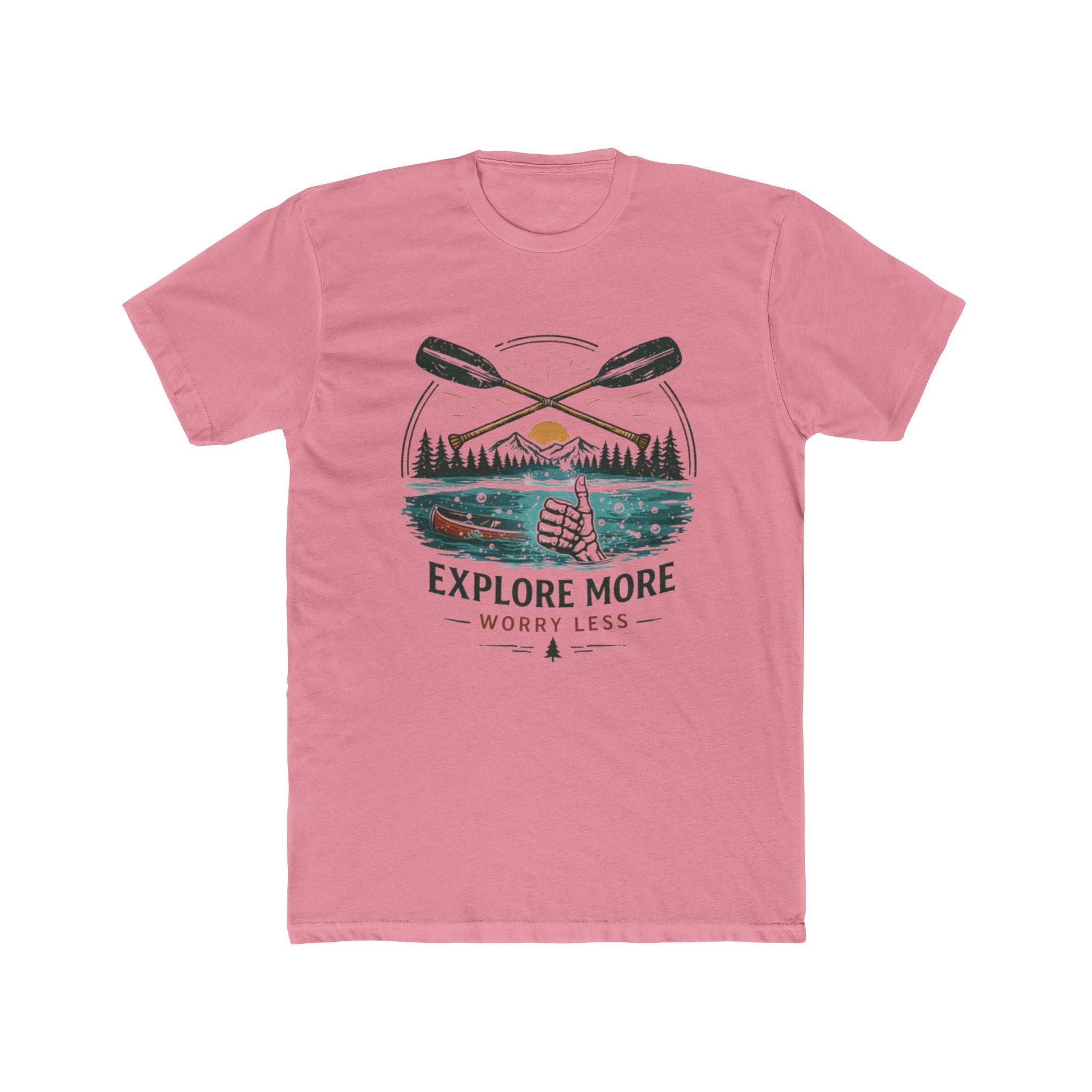 Explore More Worry Less T-Shirt | Outdoor Adventure Graphic Tee