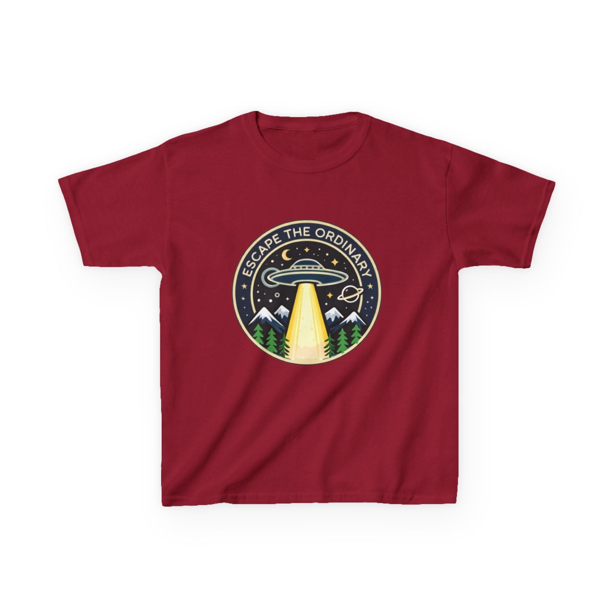 Kids T-Shirt | Escape the Ordinary UFO Adventure Graphic
