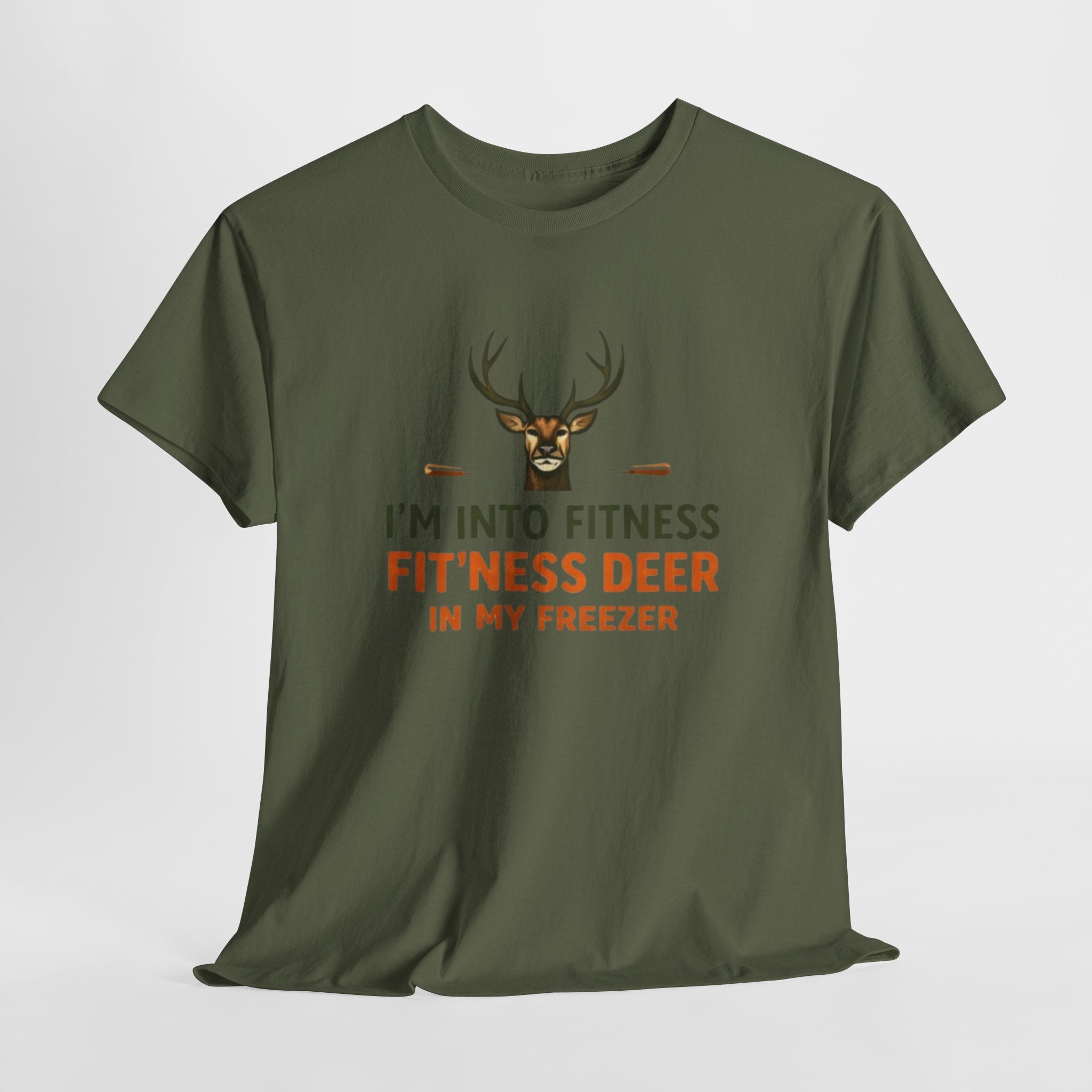 Funny Hunting T-Shirt | "Im Into Fitness, Fitness Deer in My Freezer"